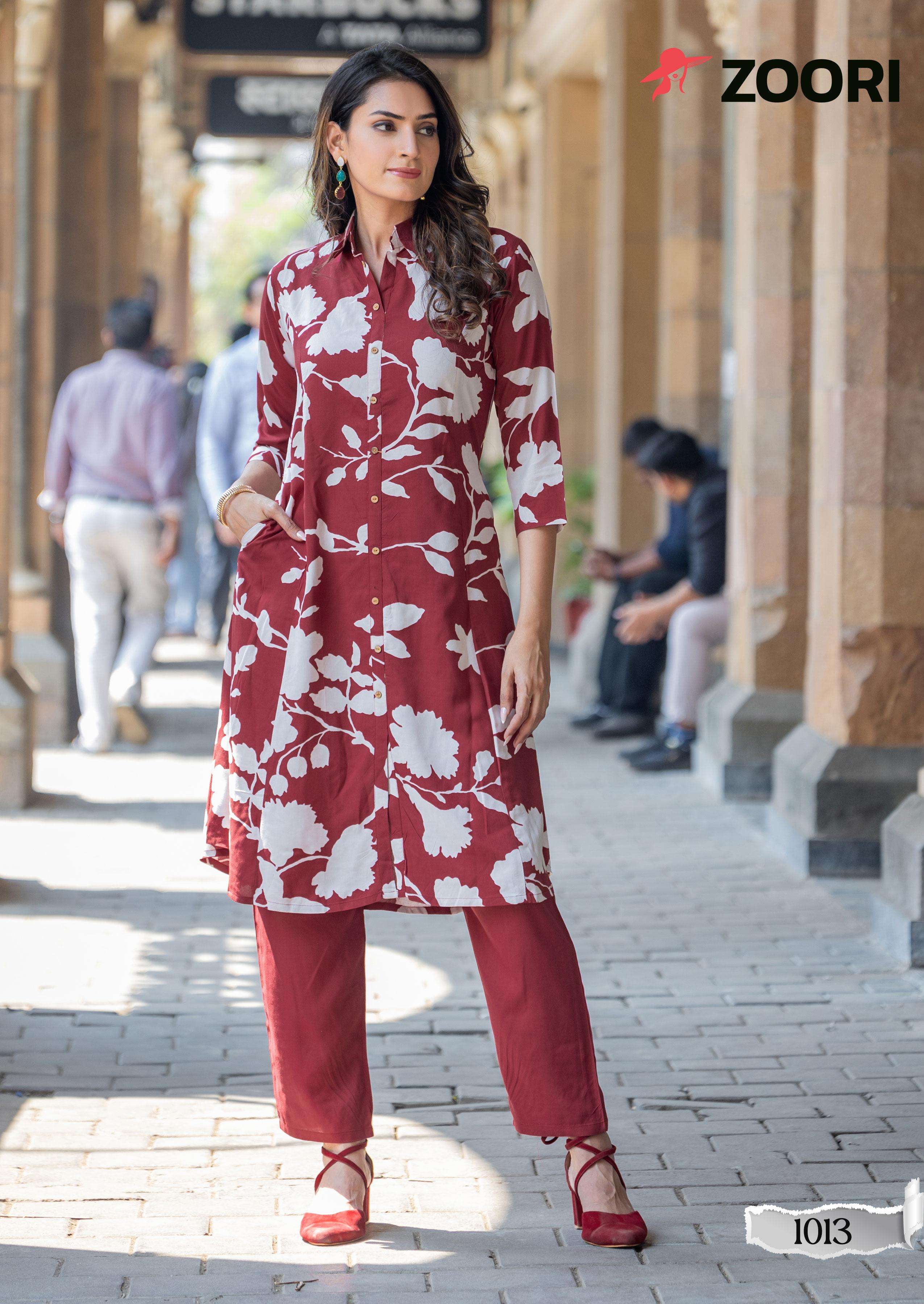 ZOORI ALEXA VOL 3 RAYON PRINT FANCY SUMMER WEAR CO-ORD SET