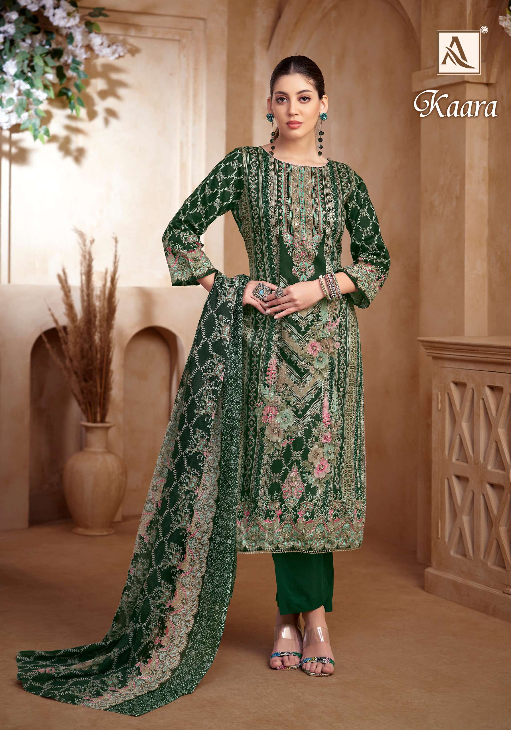 ALOK SUITS KAARA COTTON PRINT WITH FANCY HAND WORK SUIT
