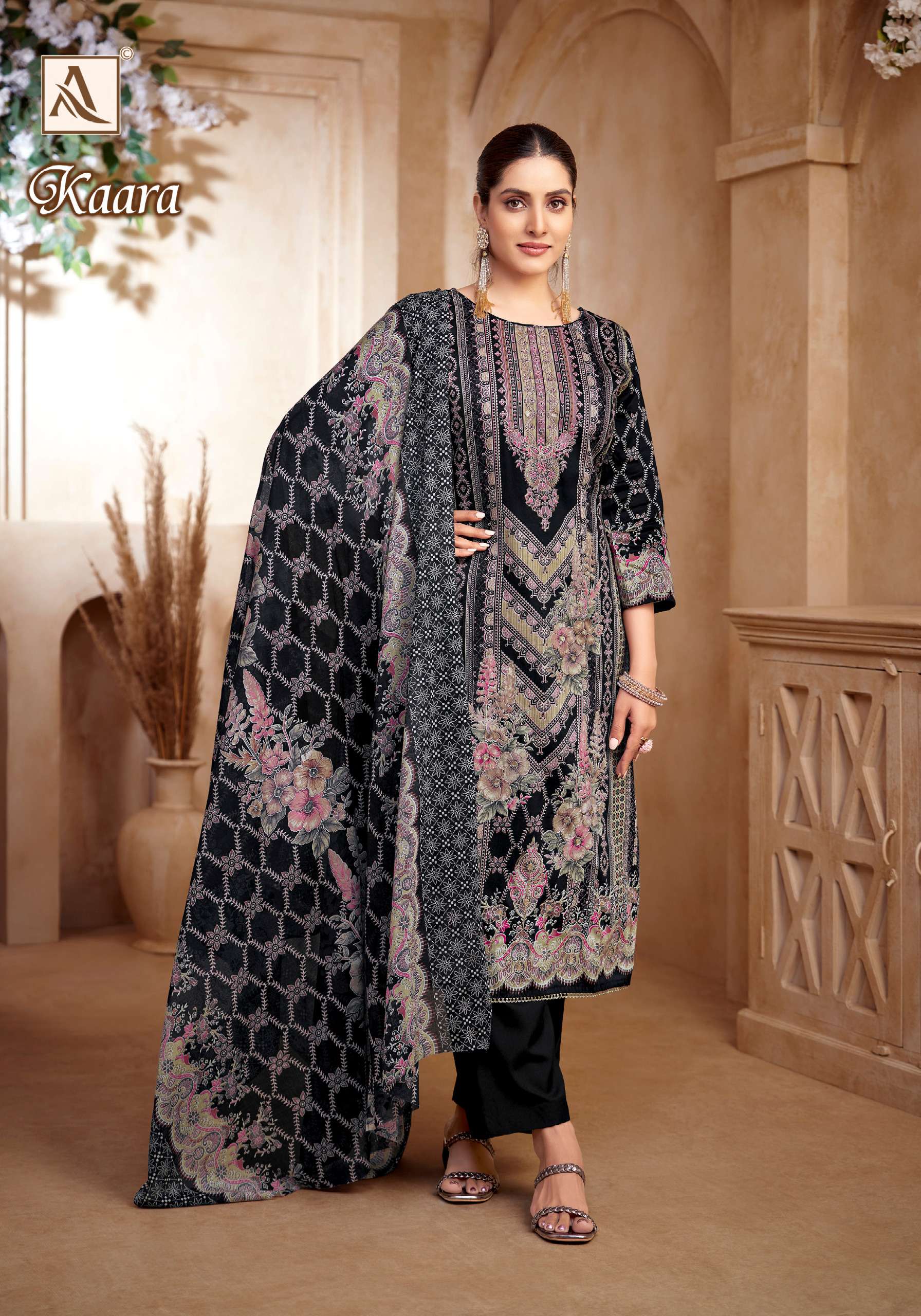 ALOK SUITS KAARA COTTON PRINT WITH FANCY HAND WORK SUIT