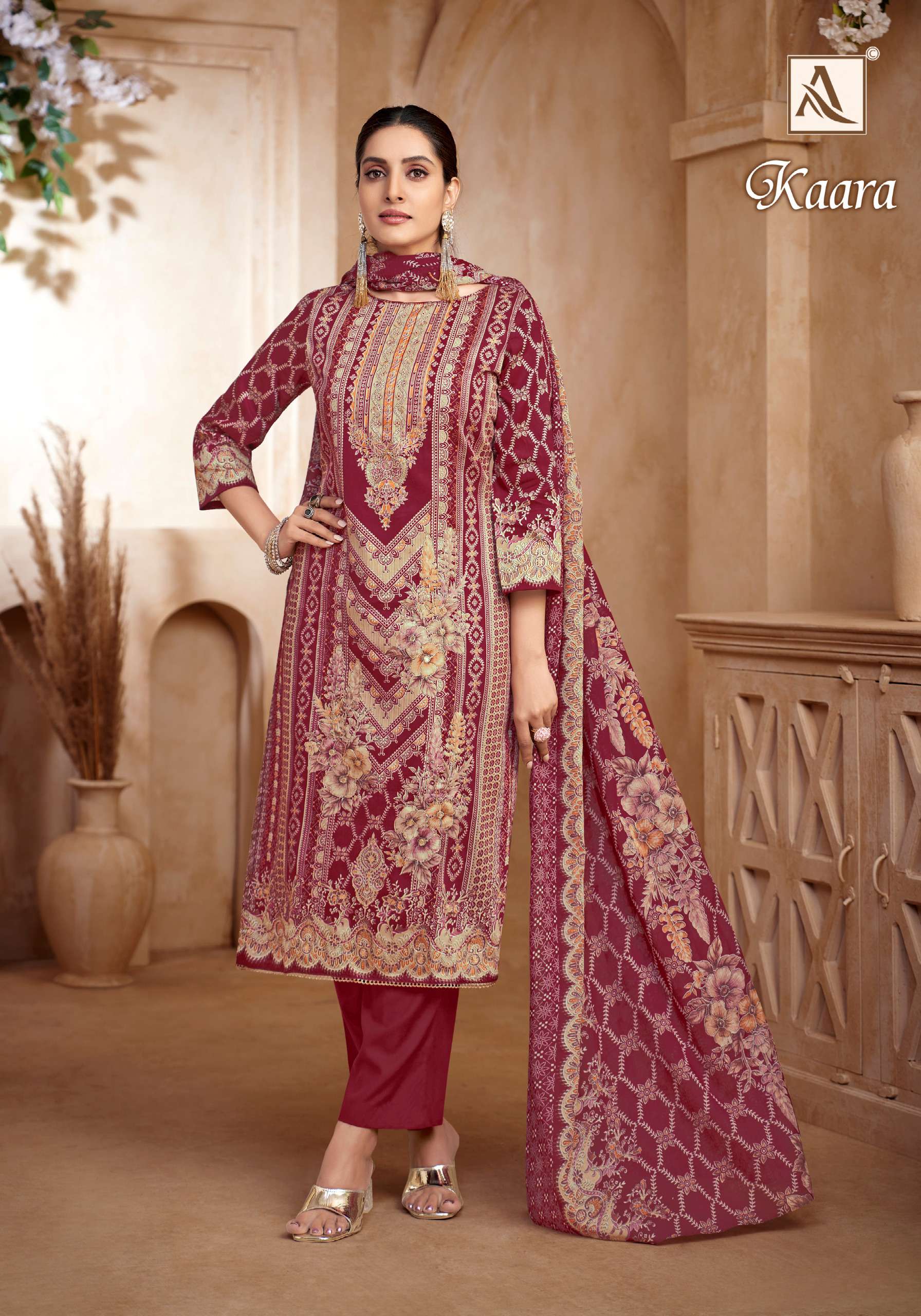 ALOK SUITS KAARA COTTON PRINT WITH FANCY HAND WORK SUIT