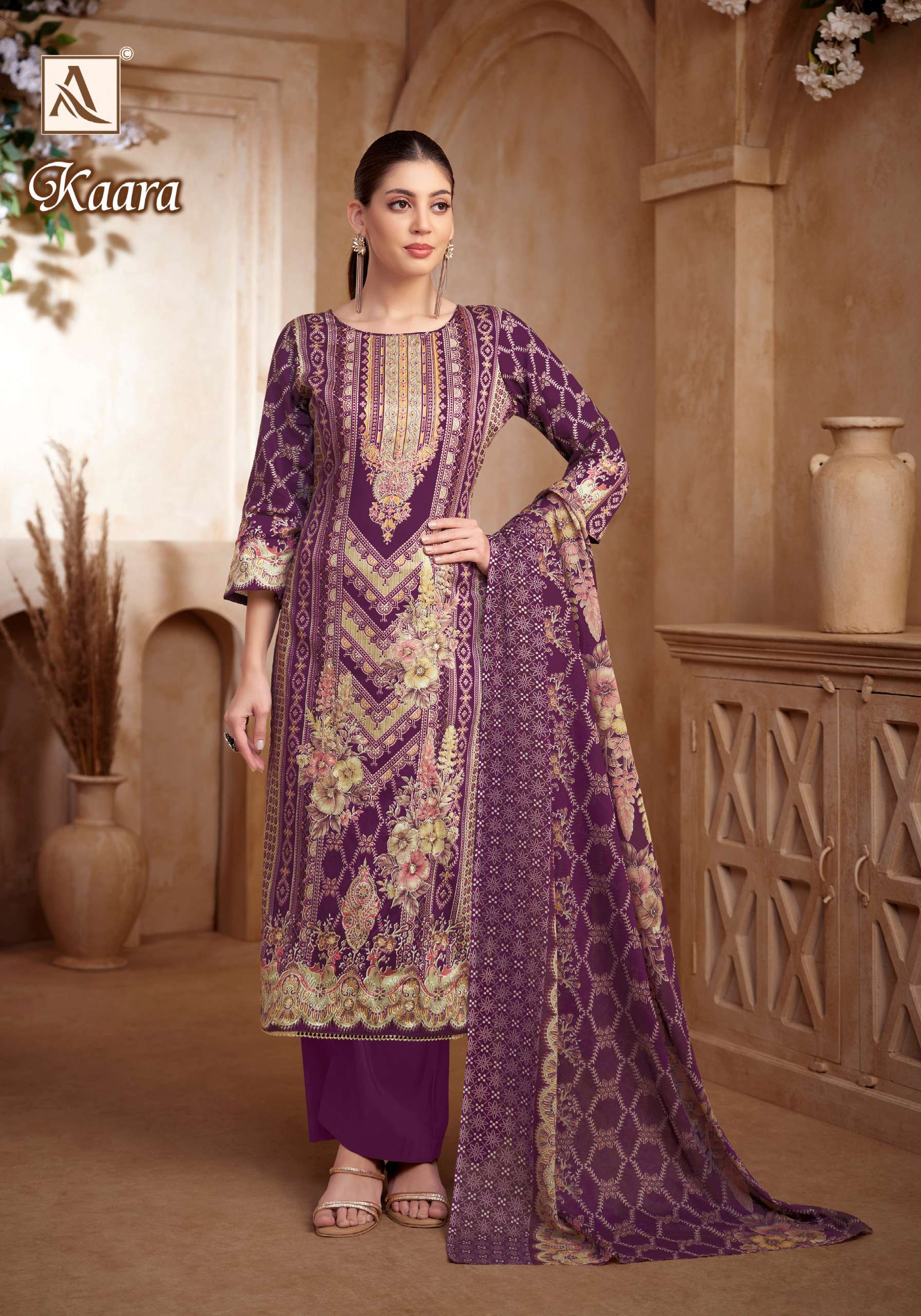 ALOK SUITS KAARA COTTON PRINT WITH FANCY HAND WORK SUIT