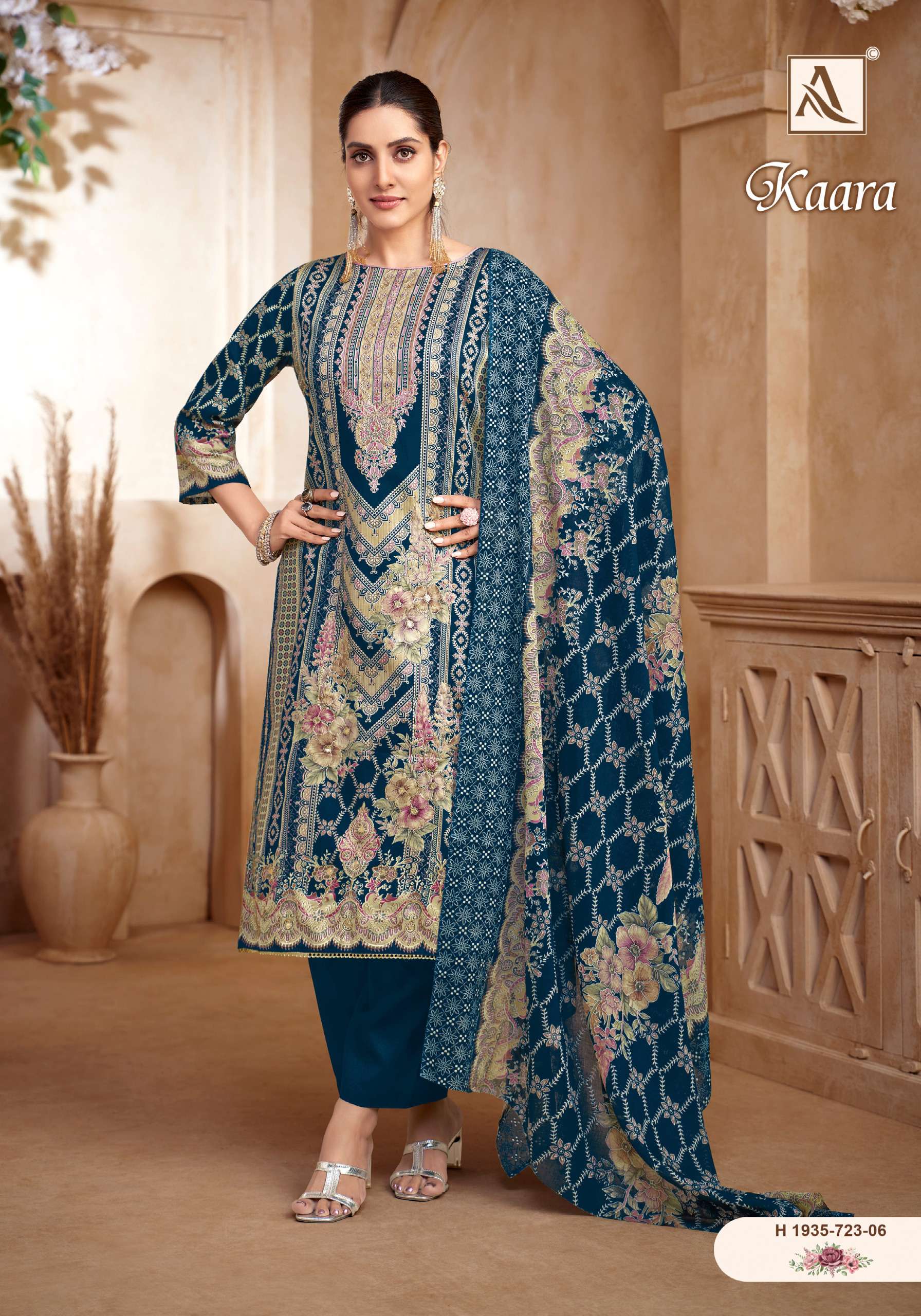 ALOK SUITS KAARA COTTON PRINT WITH FANCY HAND WORK SUIT