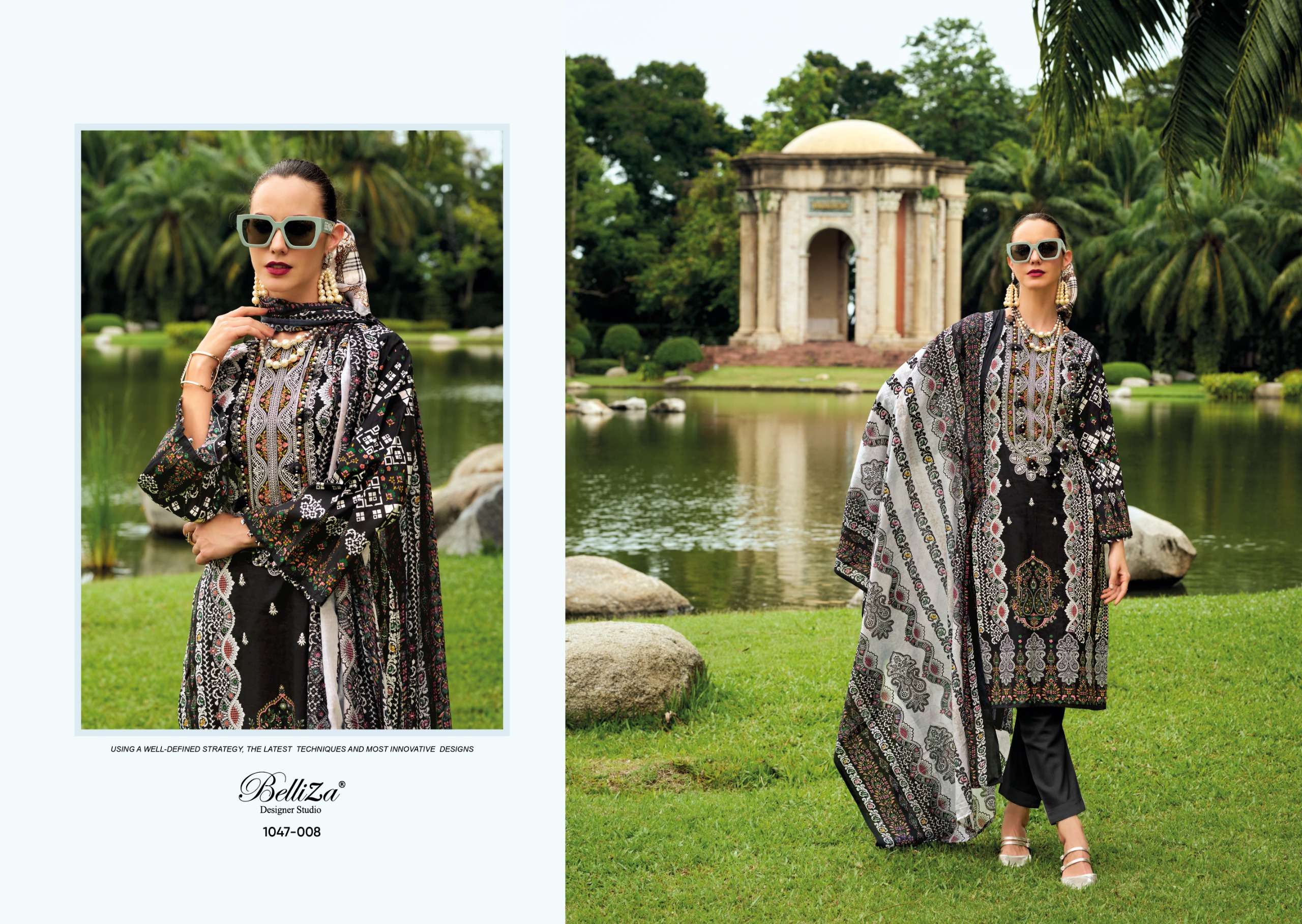 BELLIZA DESIGNER STUDIO NAIRA VOL 108 COTTON PRINT WITH FANCY WORK SUIT