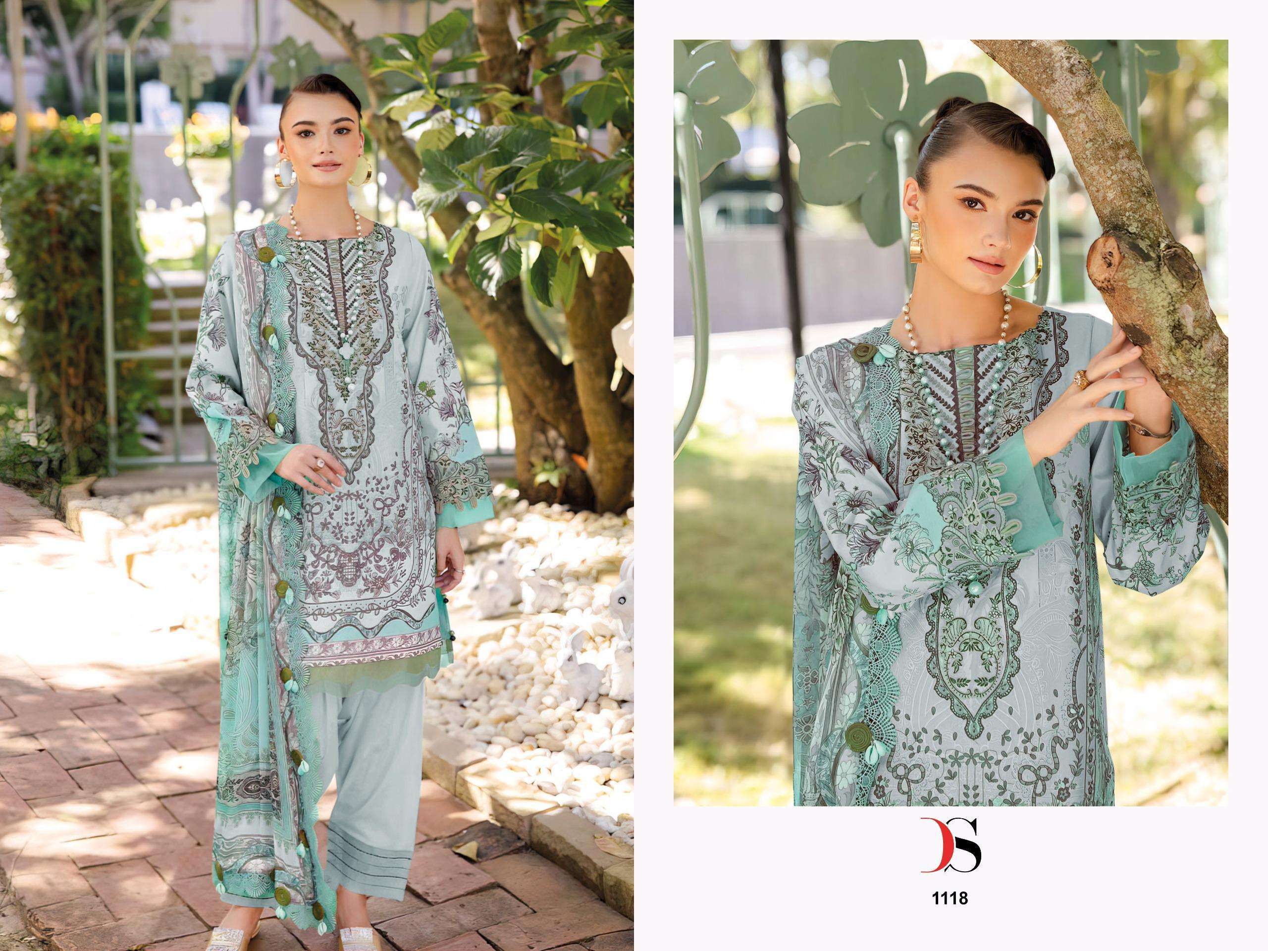 DEEPSY SUITS JADE URBAN LAWN 25 VOL 2 COTTON EMBROIDERY WORK SUIT