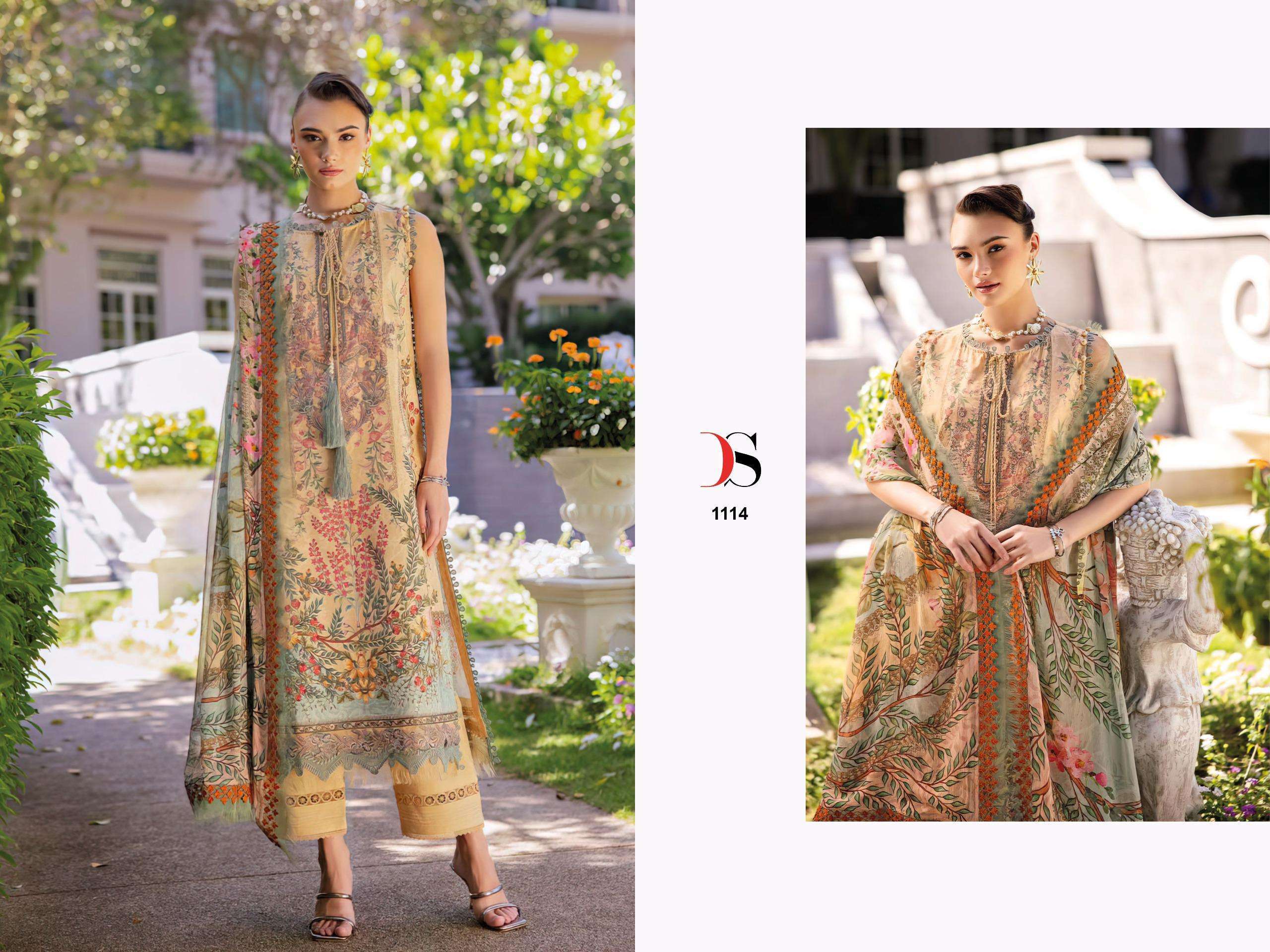 DEEPSY SUITS JADE URBAN LAWN 25 VOL 2 COTTON EMBROIDERY WORK SUIT