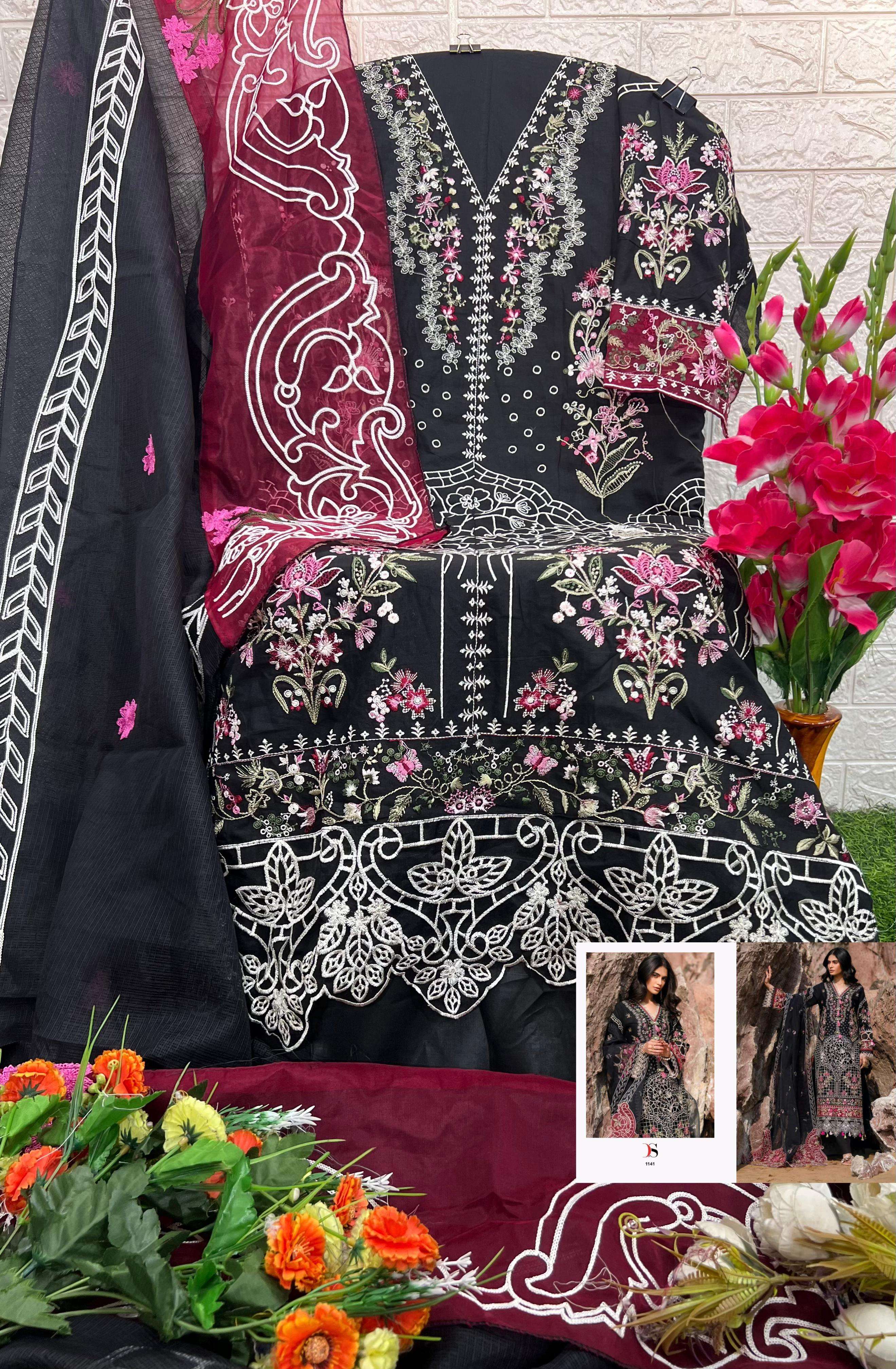 DEEPSY SUITS SIRENE LUXURY LAWN 25 COTTON EMBROIDERED SUIT