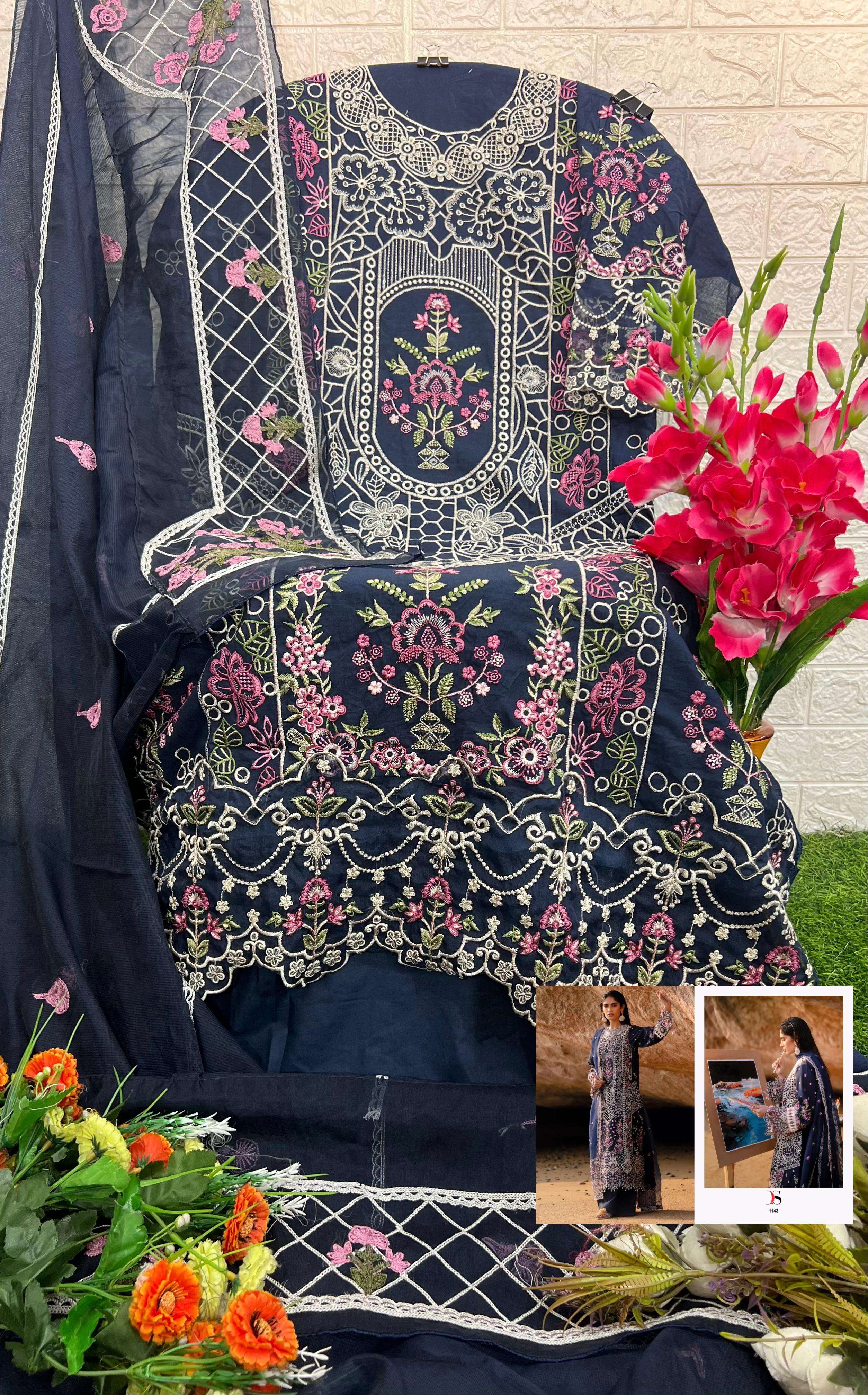 DEEPSY SUITS SIRENE LUXURY LAWN 25 COTTON EMBROIDERED SUIT