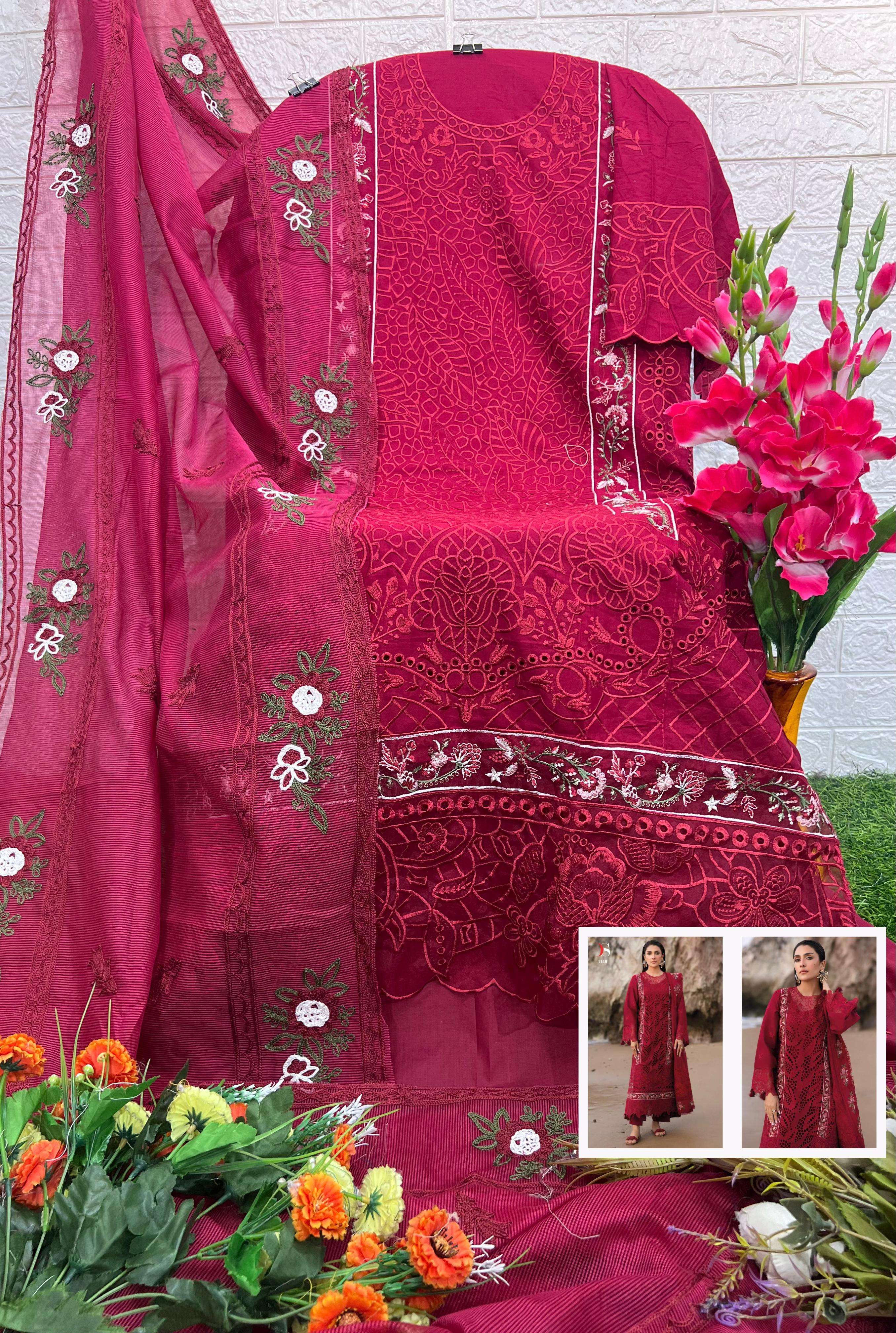 DEEPSY SUITS SIRENE LUXURY LAWN 25 COTTON EMBROIDERED SUIT