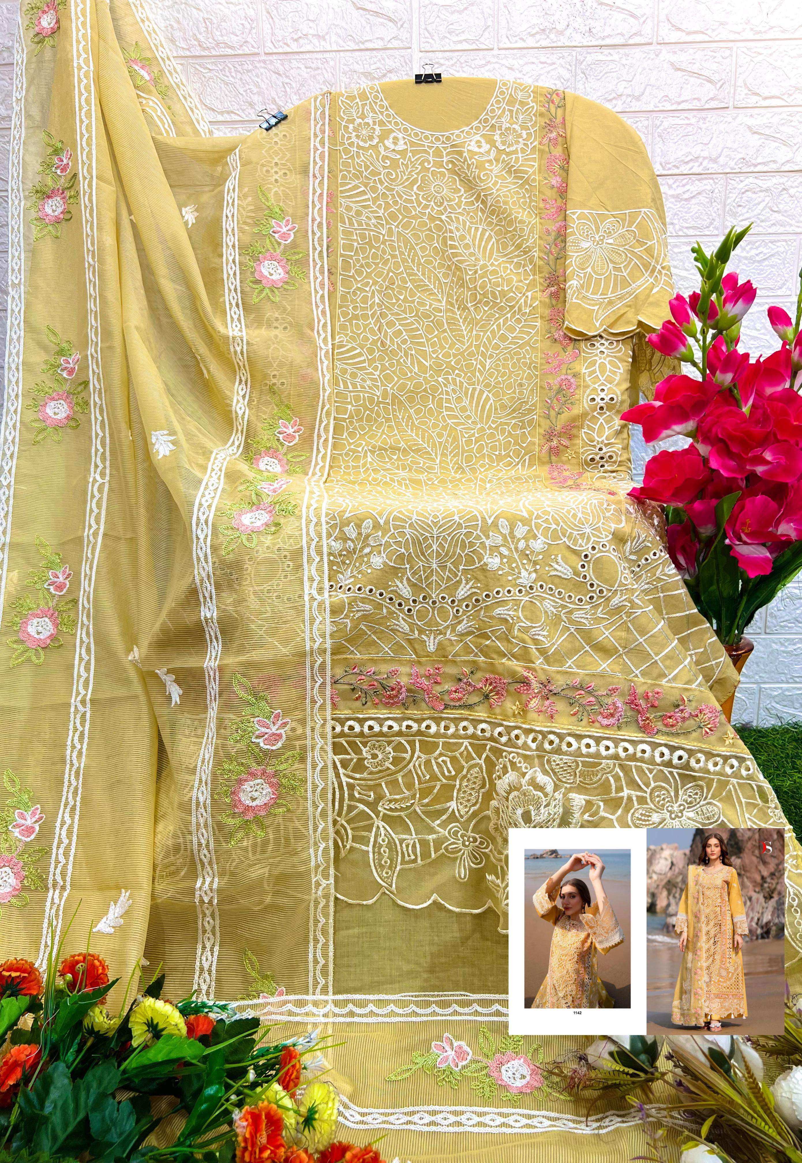 DEEPSY SUITS SIRENE LUXURY LAWN 25 COTTON EMBROIDERED SUIT