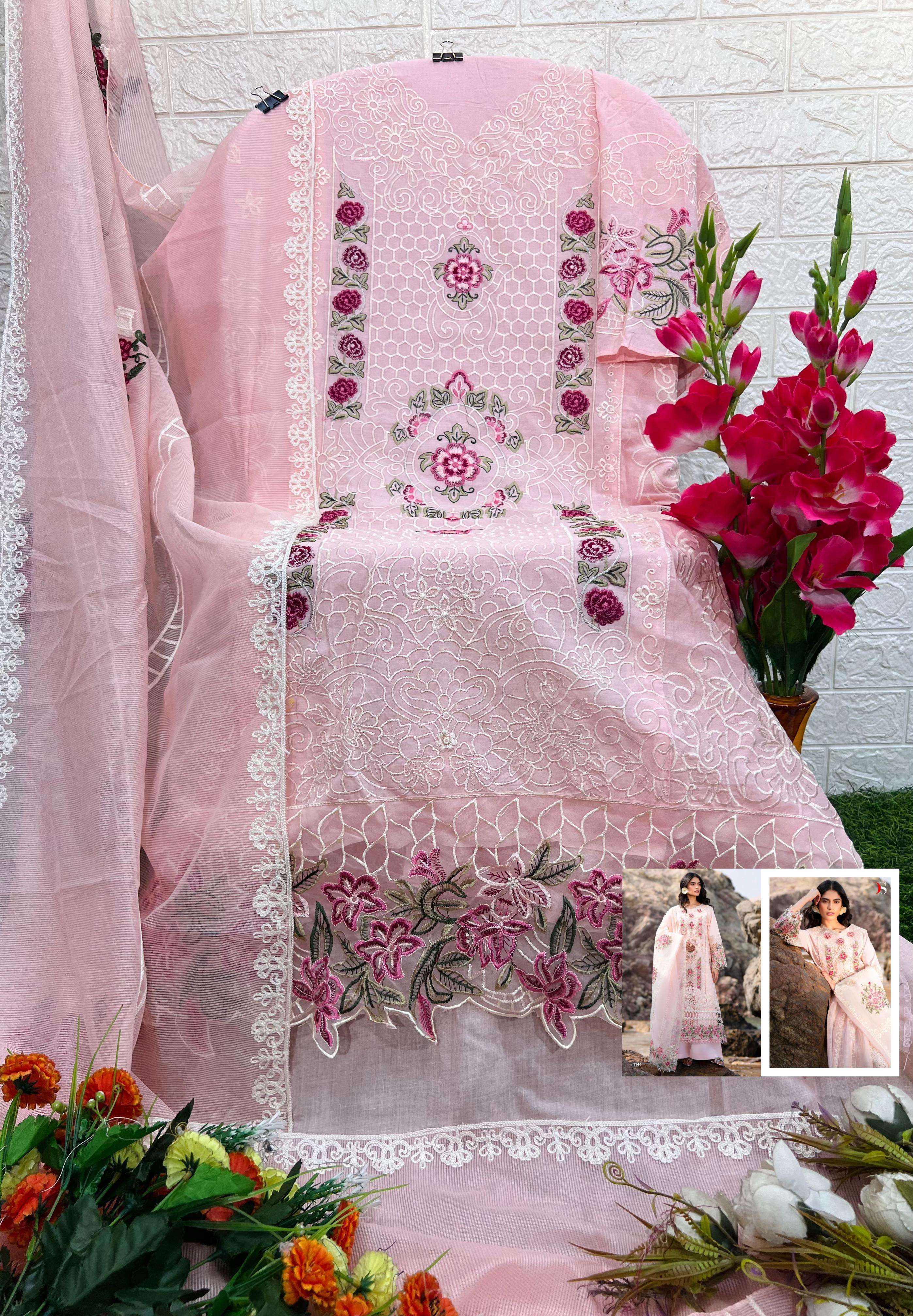 DEEPSY SUITS SIRENE LUXURY LAWN 25 COTTON EMBROIDERED SUIT