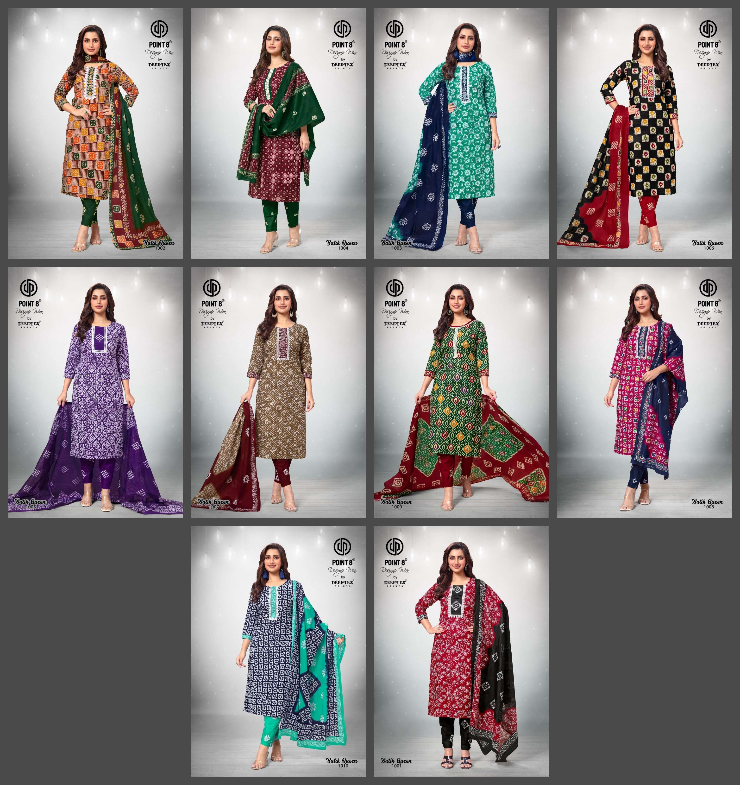 DEEPTEX BATIK QUEEN VOL 1 COTTON PRINT READY MADE LADIES SUIT