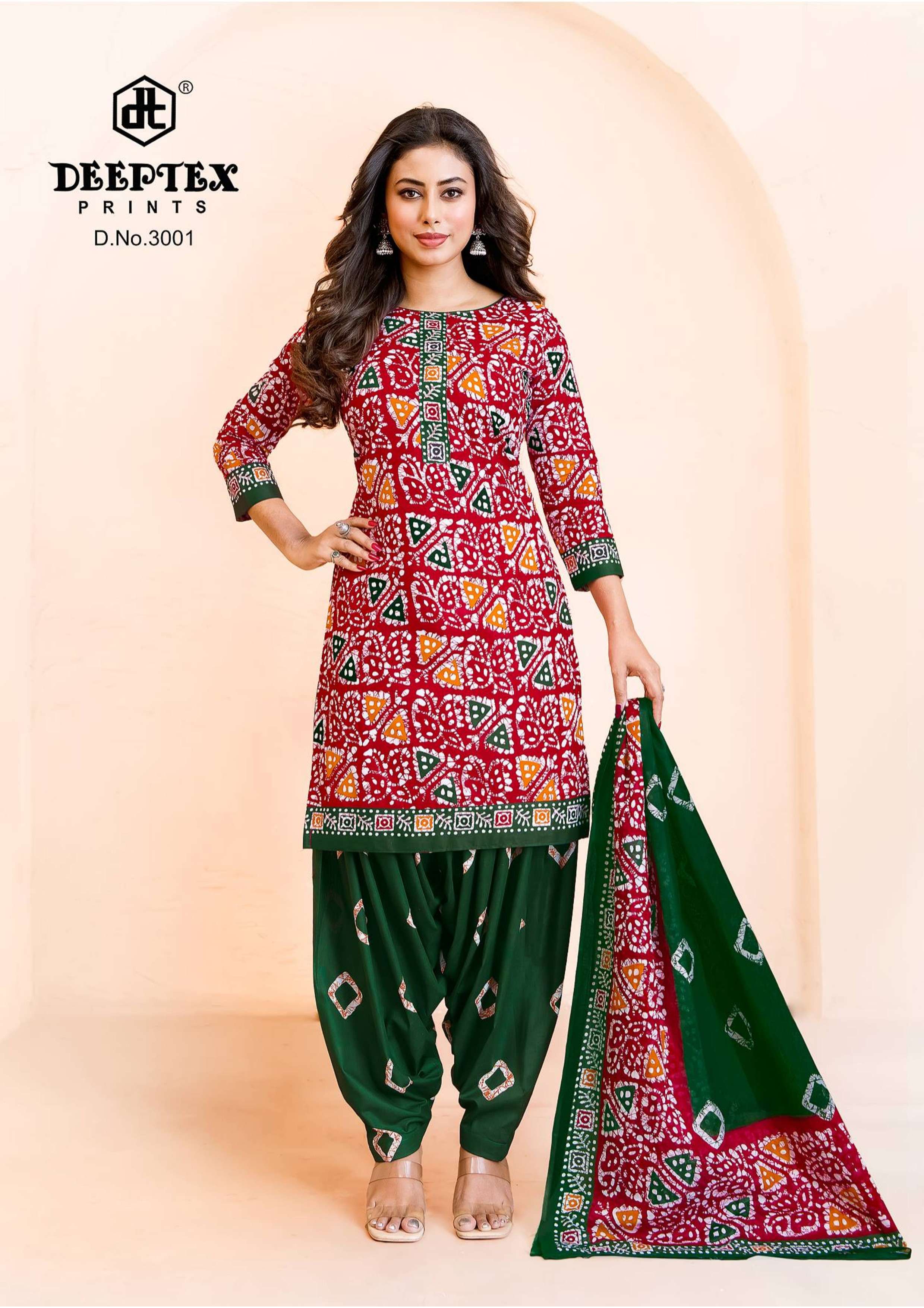 DEEPTEX PRINTS BATIK PLUS VOL 30 COTTON PRINT PATIYALA DRESS