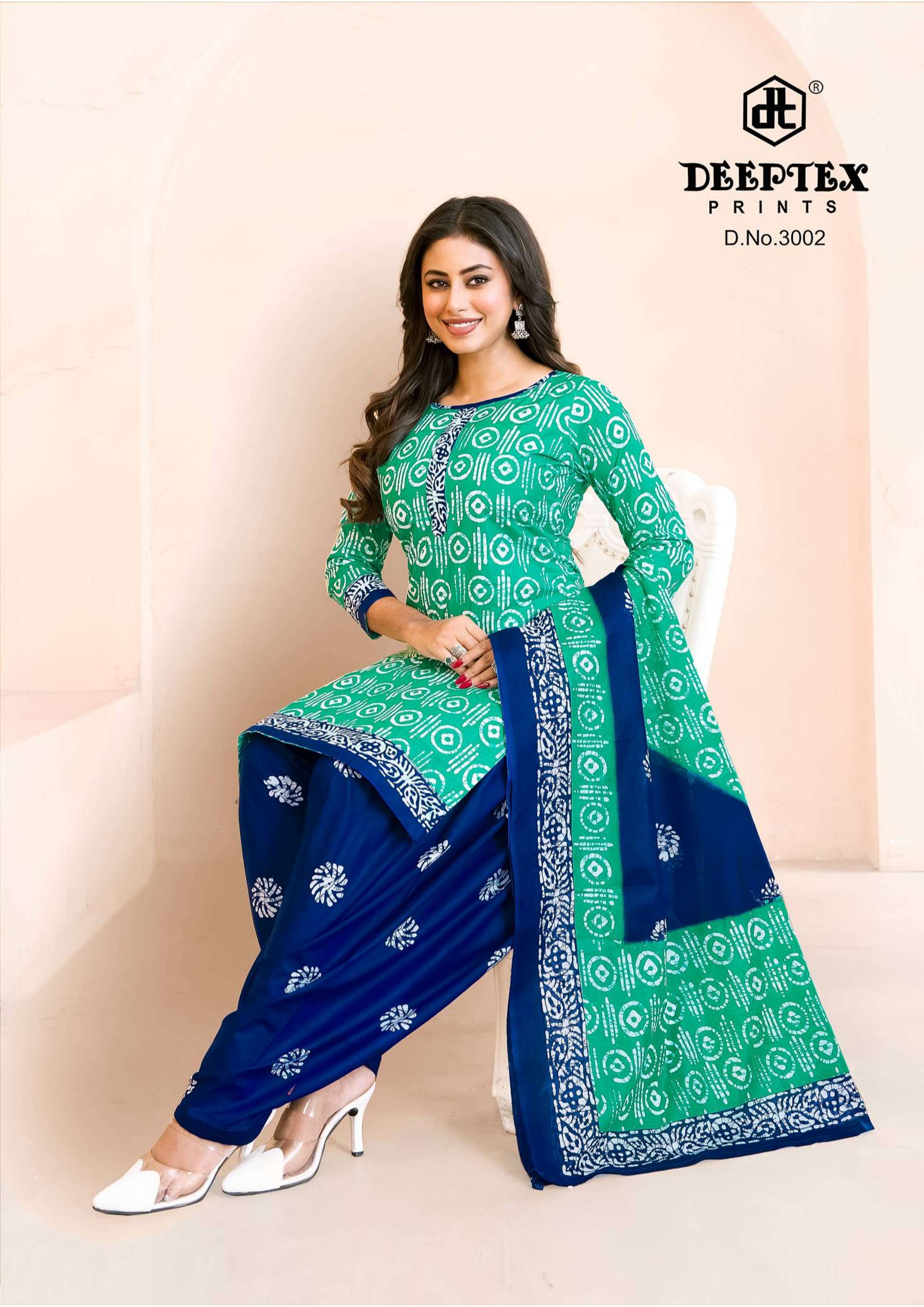 DEEPTEX PRINTS BATIK PLUS VOL 30 COTTON PRINT PATIYALA DRESS