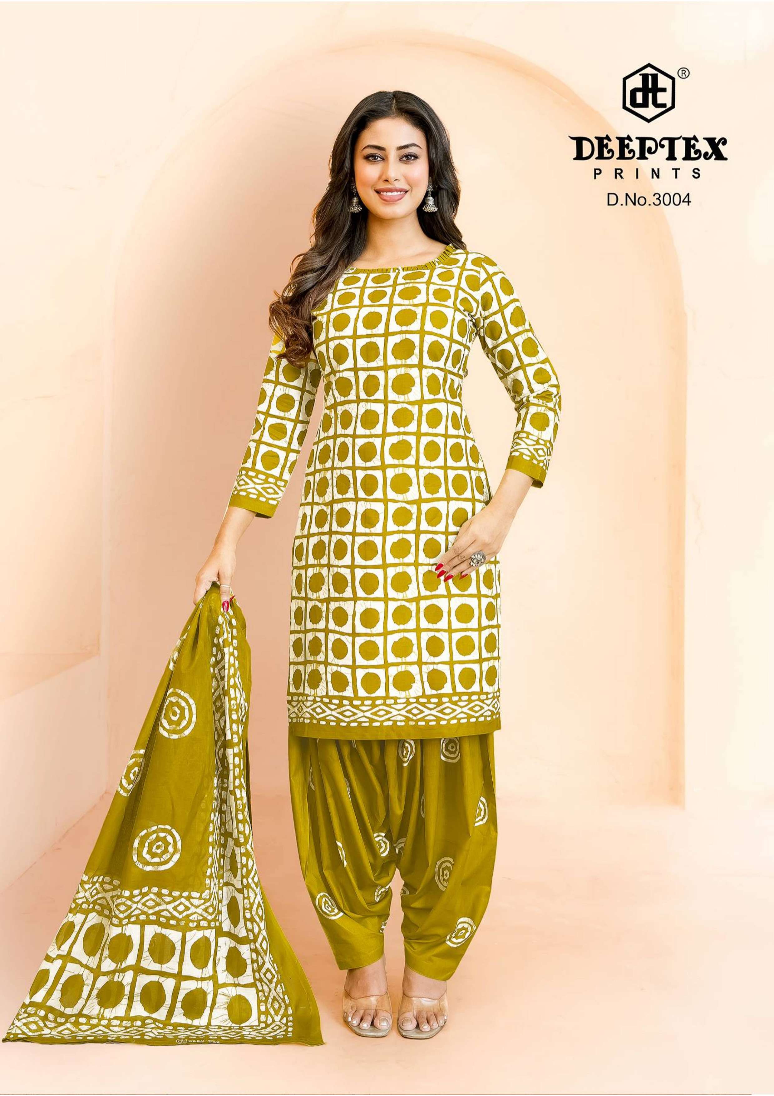 DEEPTEX PRINTS BATIK PLUS VOL 30 COTTON PRINT PATIYALA DRESS
