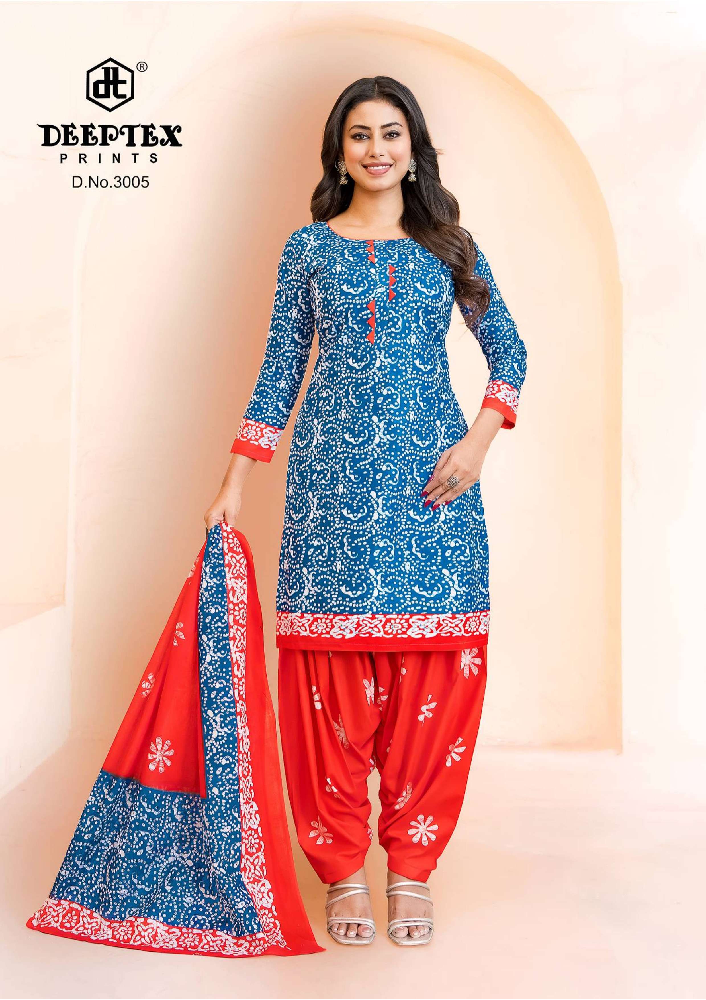 DEEPTEX PRINTS BATIK PLUS VOL 30 COTTON PRINT PATIYALA DRESS
