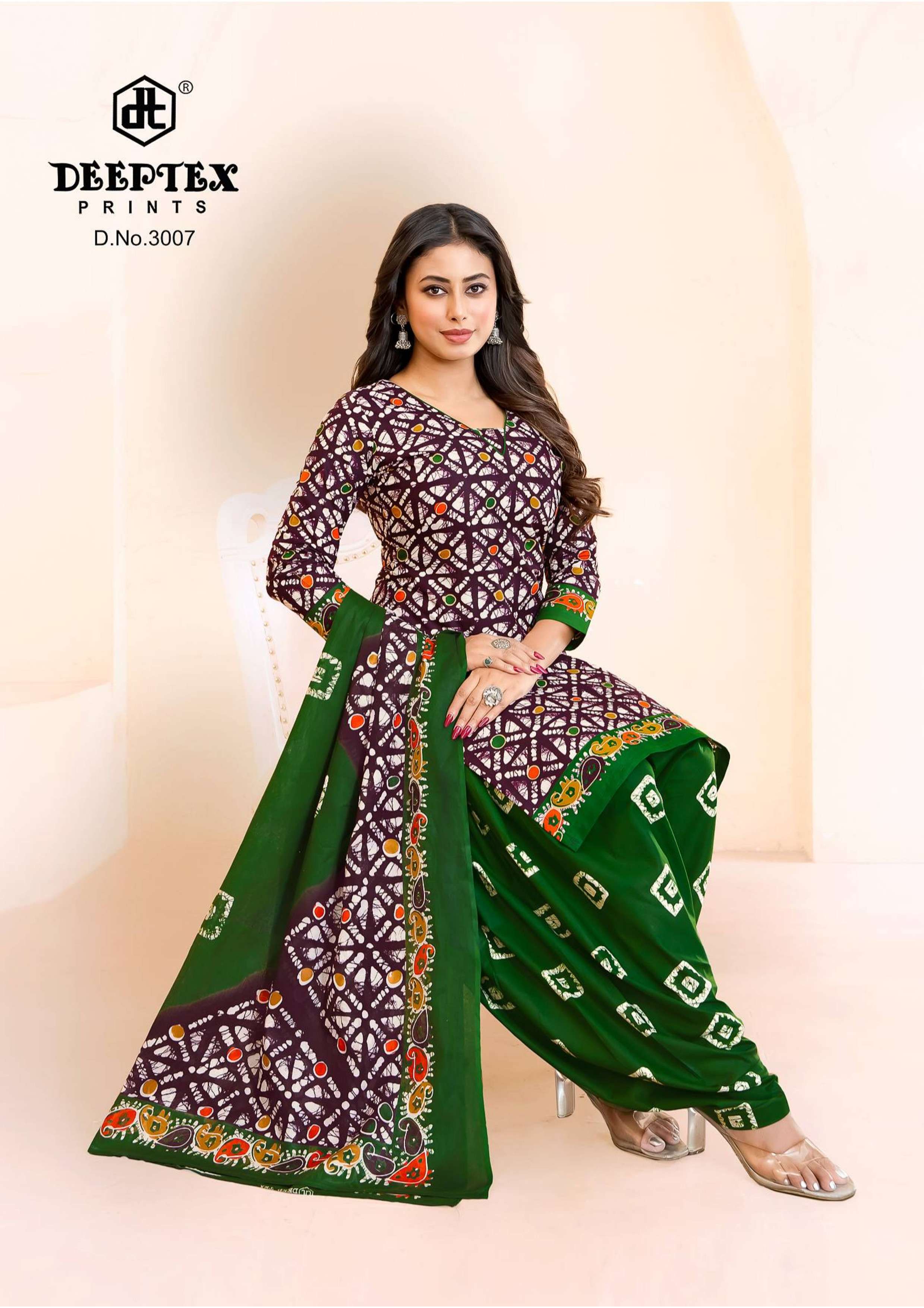 DEEPTEX PRINTS BATIK PLUS VOL 30 COTTON PRINT PATIYALA DRESS