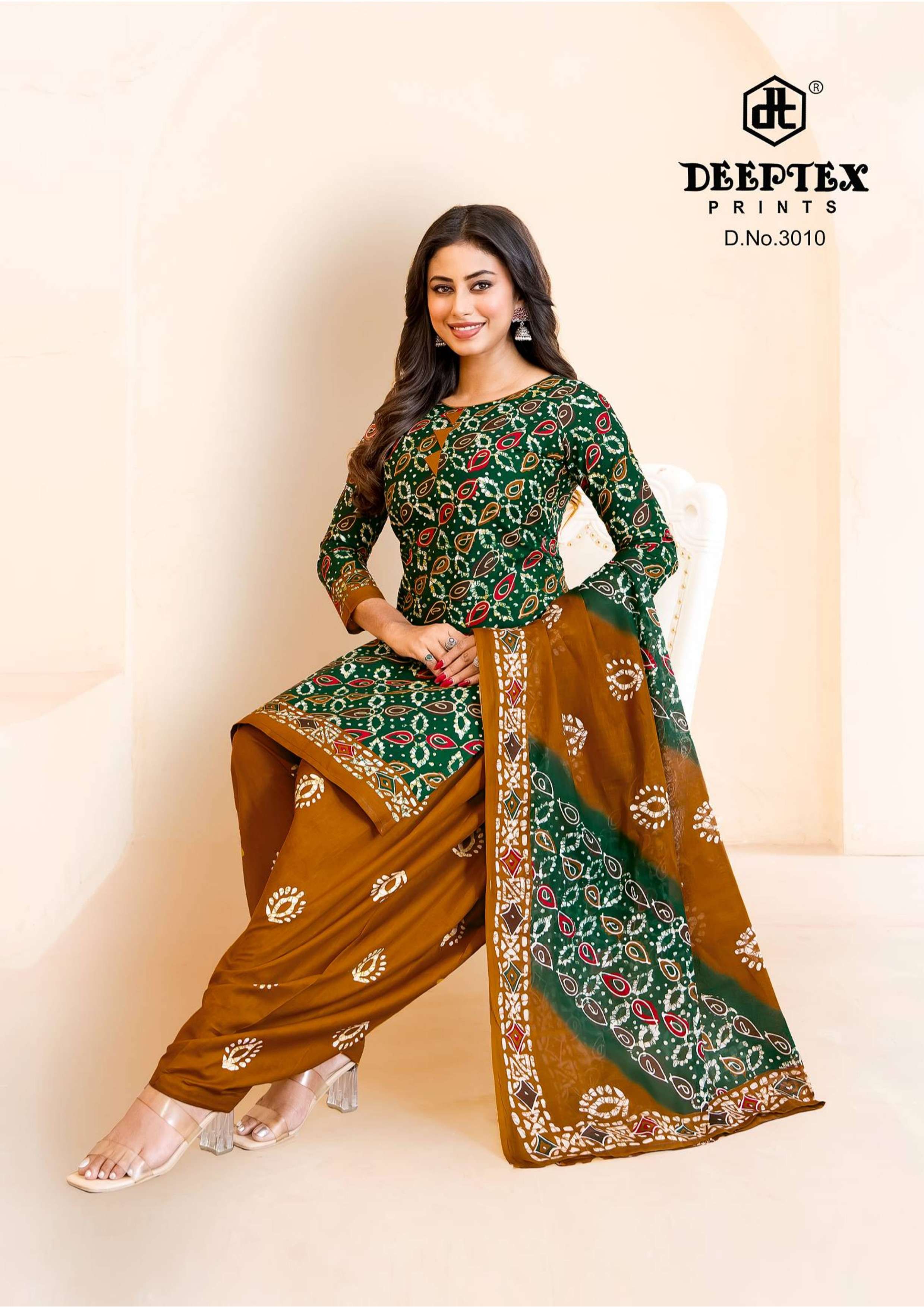 DEEPTEX PRINTS BATIK PLUS VOL 30 COTTON PRINT PATIYALA DRESS