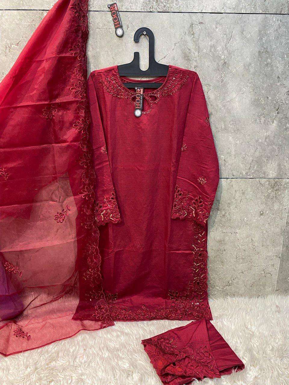 HOOR TEX H 163 VISCOSE DESIGNER FANCY READY MADE PAKISTANI SUIT