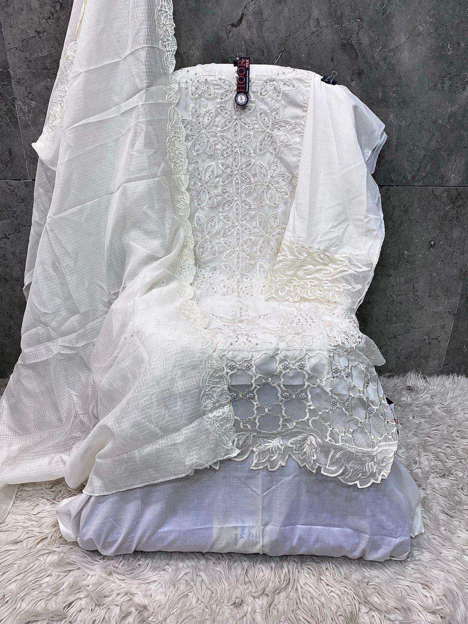 HOOR TEX H 371 COTTON EMBROIDERY DESIGNER WORK SUIT