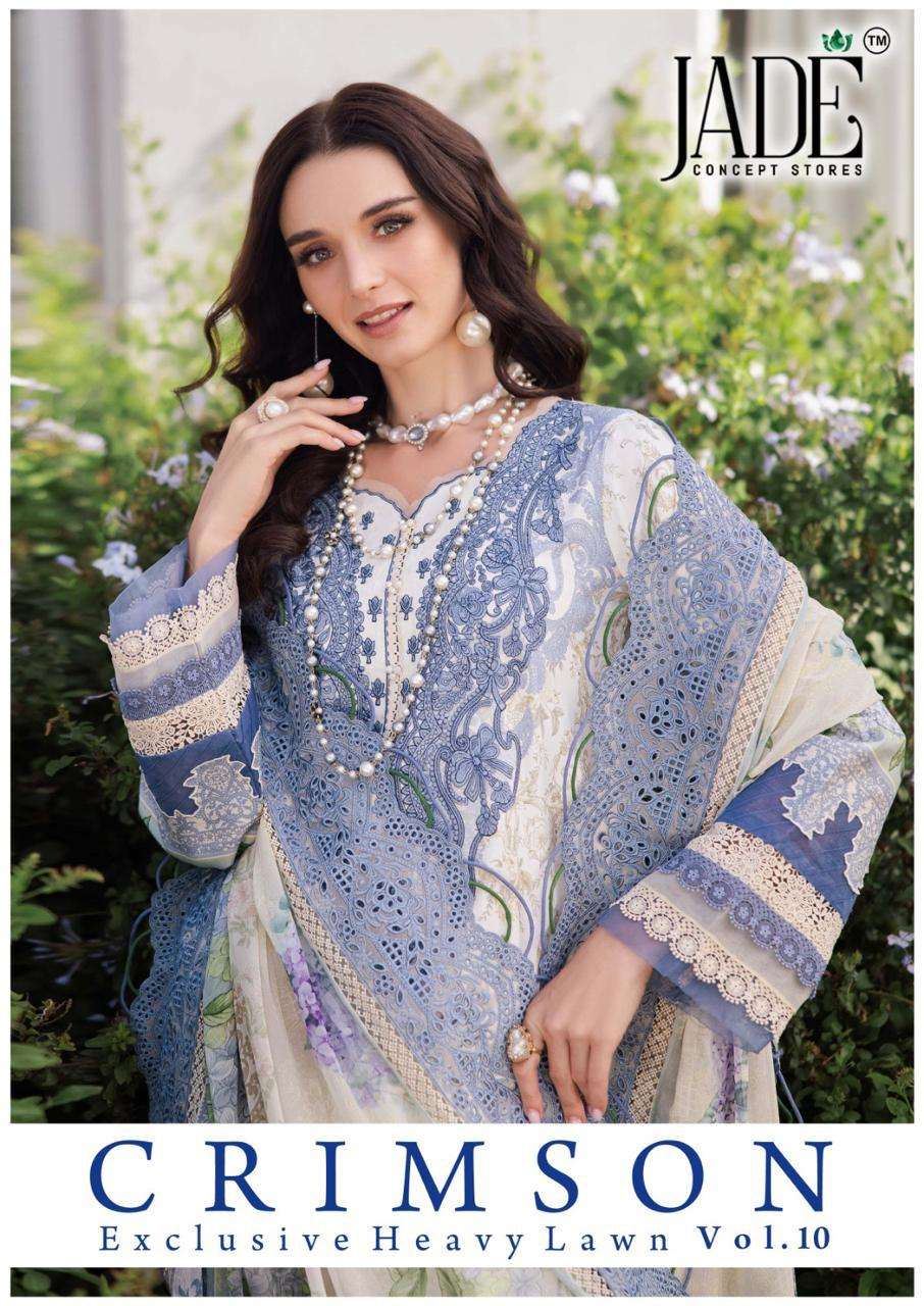 JADE CRIMSON EXCLUSIVE HEAVY LAWN COLLECTION VOL 1 10 READY MADE COLLECTION