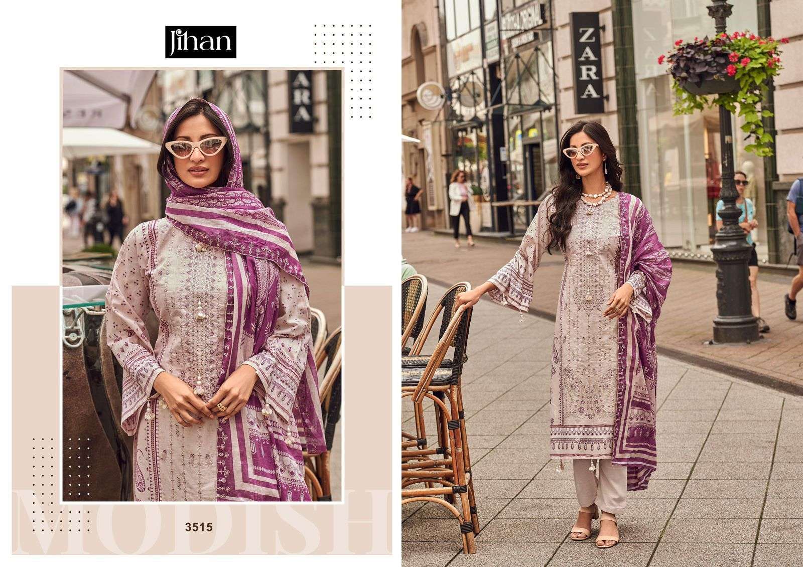 JIHAN BIN SAEED VOL 14 READY MADE LAWN COLLECTION LAWN COTTON SUIT