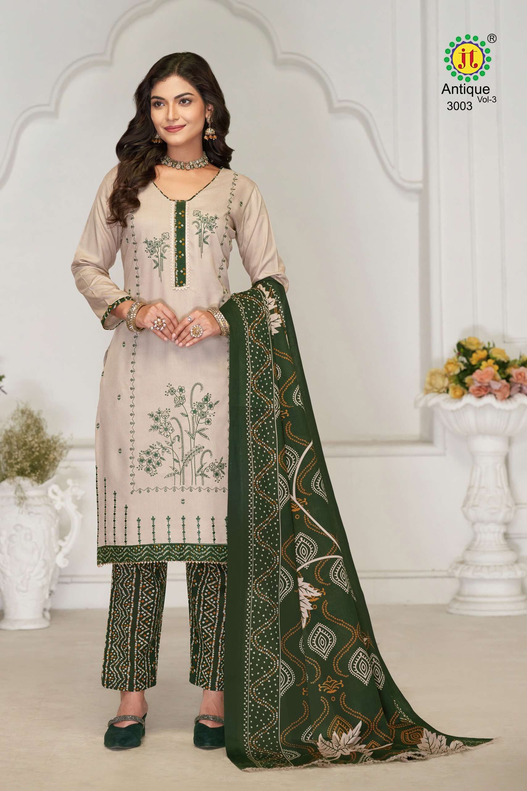 JT ANTIQUE VOL 3 RAYON PREMIUM WORK LADIES SUIT