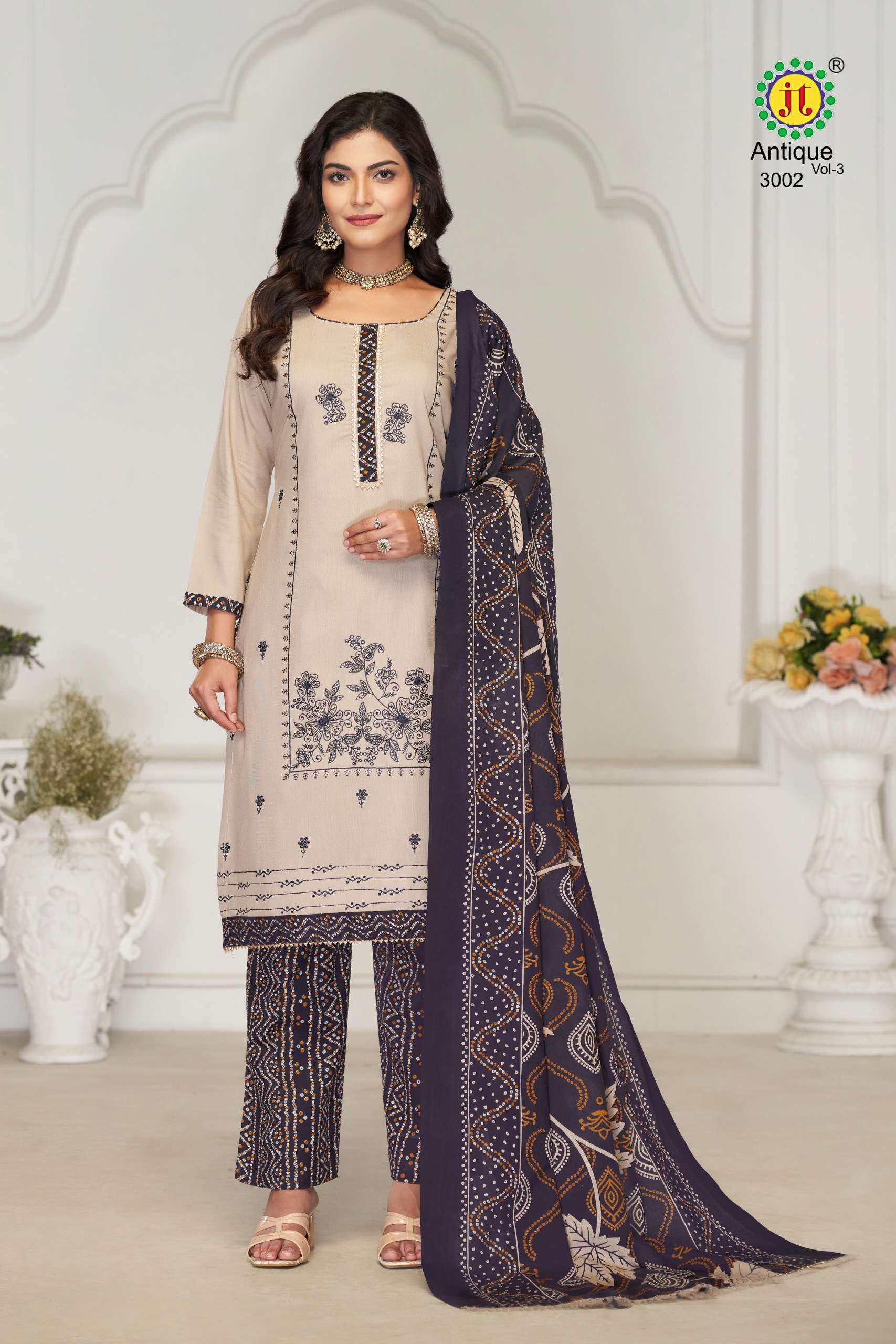 JT ANTIQUE VOL 3 RAYON PREMIUM WORK LADIES SUIT