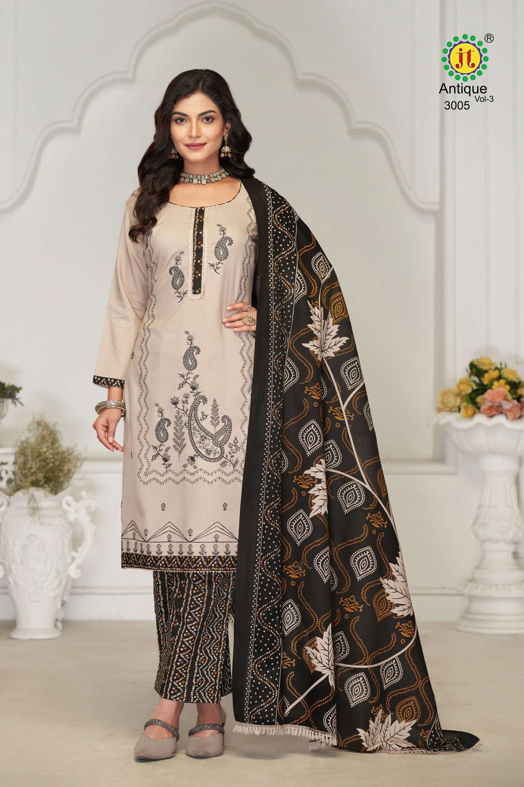 JT ANTIQUE VOL 3 RAYON PREMIUM WORK LADIES SUIT