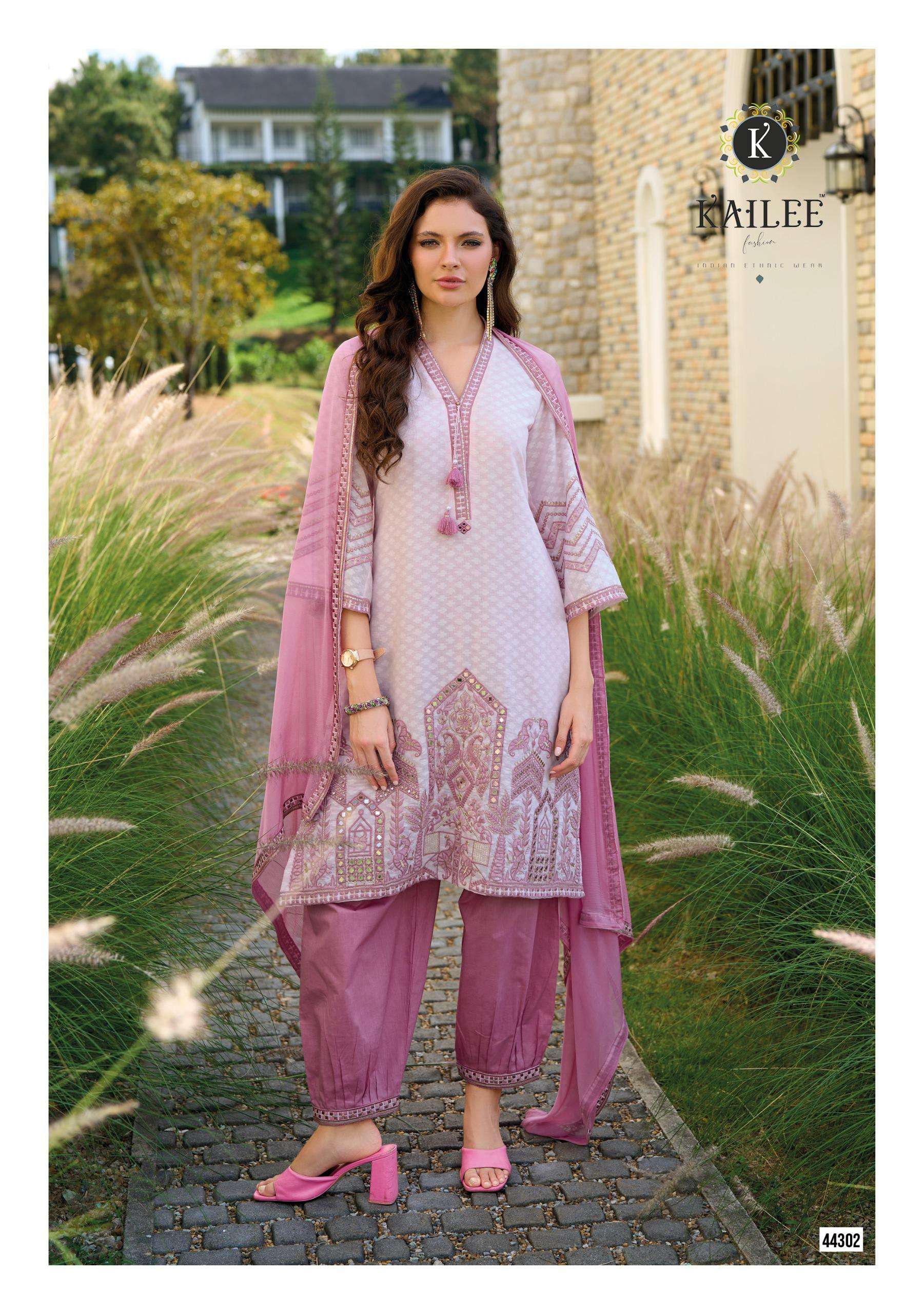 KAILEE FASHION SEHRA COTTON BEAUTIFUL DESIGNER LOOK LADIES SUIT