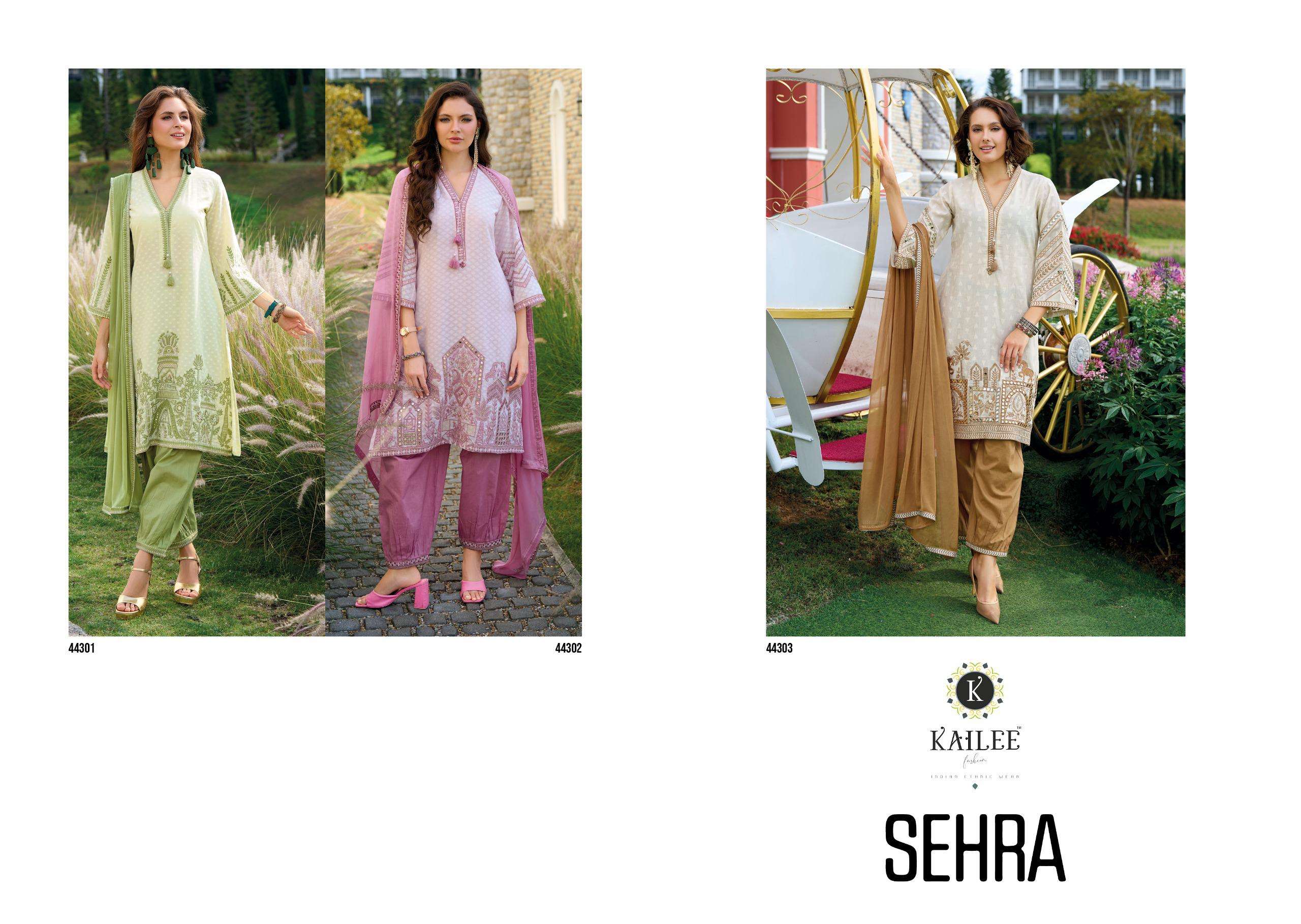 KAILEE FASHION SEHRA COTTON BEAUTIFUL DESIGNER LOOK LADIES SUIT