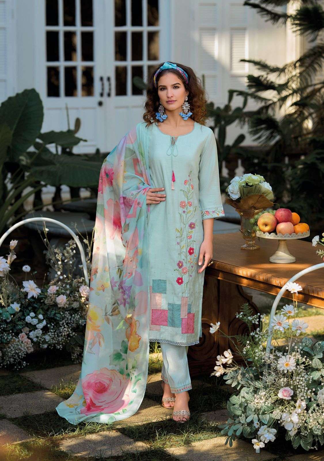 KAILEE FASHION VOEUX VISCOSE BEAUTIFUL DESIGNER LOOK LADIES SUIT
