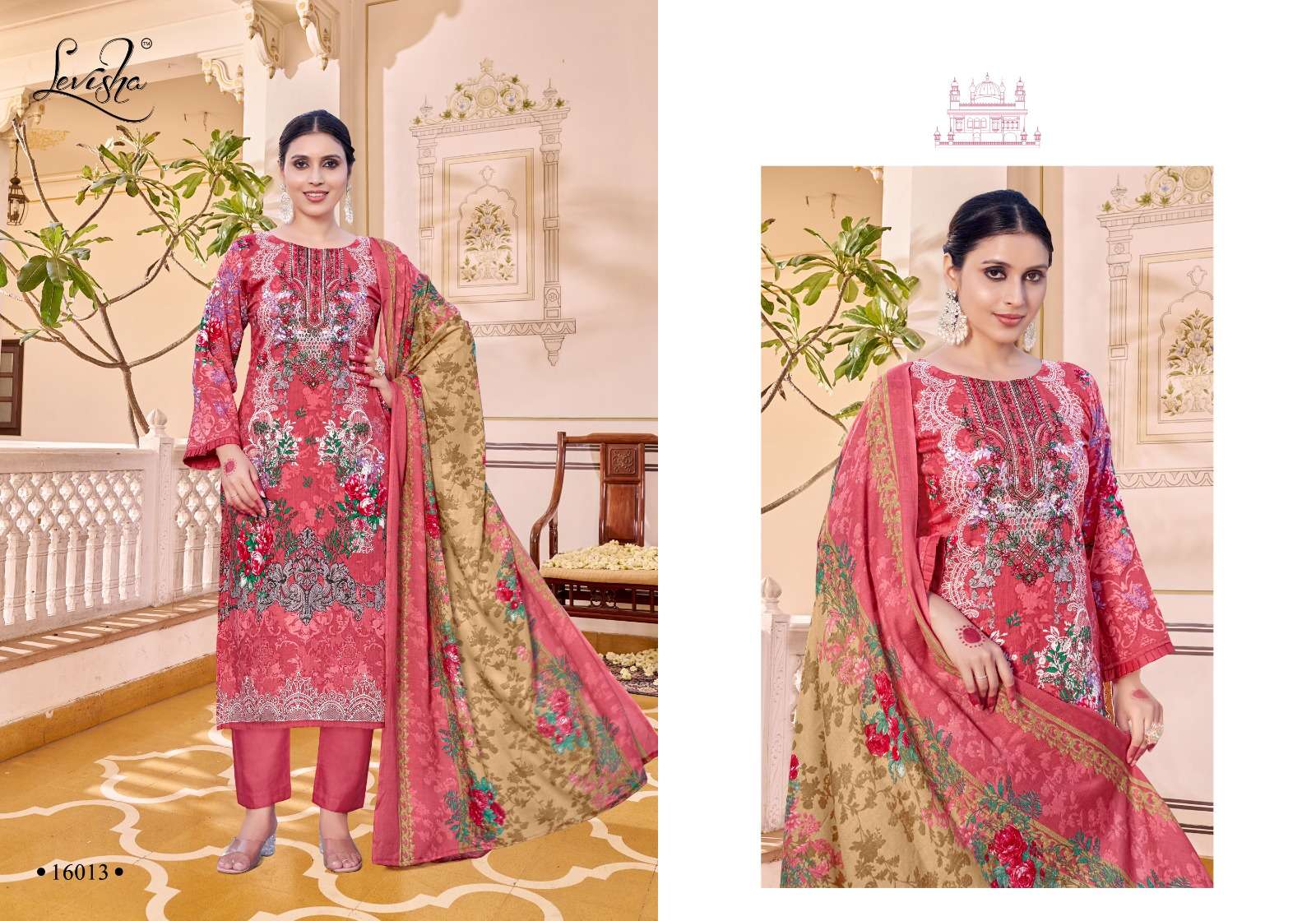 LEVISHA NAIRA NX VOL 16 COTTON DIGITAL PRINT WITH FANCY WORK SUIT