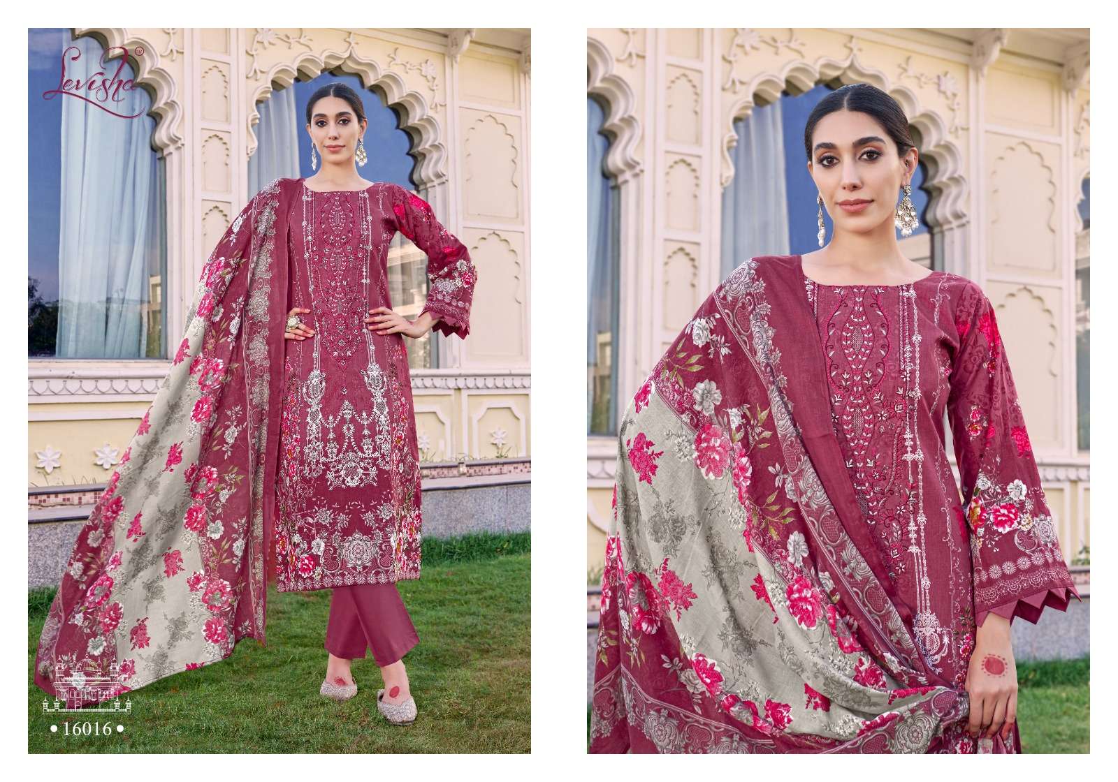 LEVISHA NAIRA NX VOL 16 COTTON DIGITAL PRINT WITH FANCY WORK SUIT