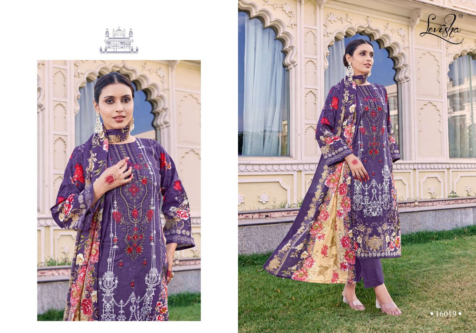 LEVISHA NAIRA NX VOL 16 COTTON DIGITAL PRINT WITH FANCY WORK SUIT