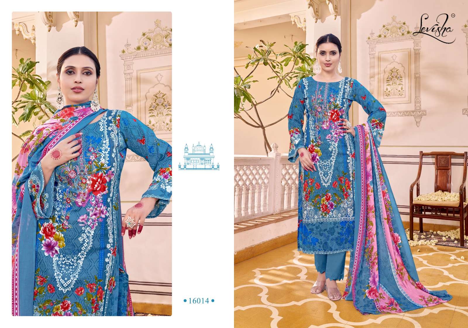 LEVISHA NAIRA NX VOL 16 COTTON DIGITAL PRINT WITH FANCY WORK SUIT