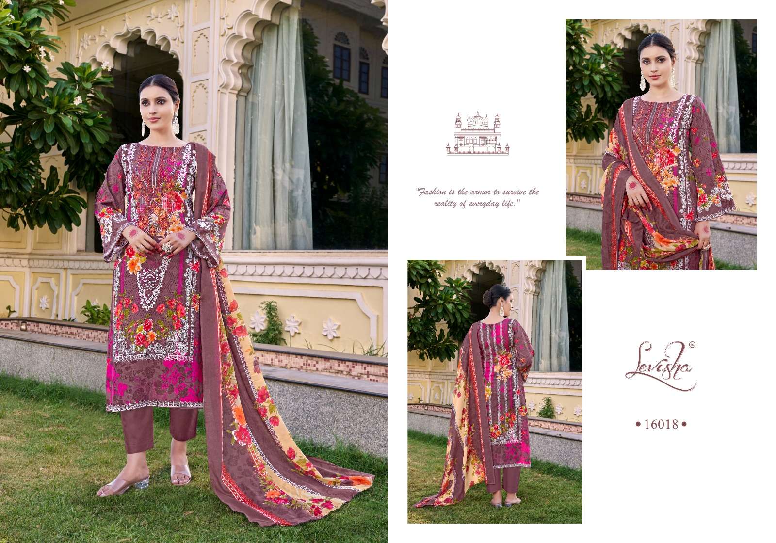 LEVISHA NAIRA NX VOL 16 COTTON DIGITAL PRINT WITH FANCY WORK SUIT