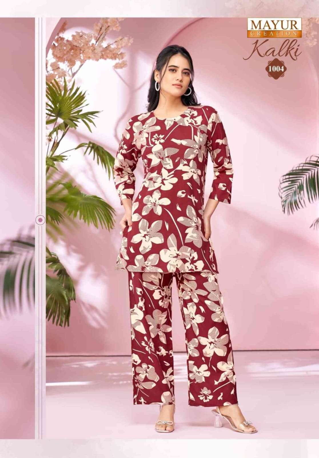 MAYUR CREATION KALKI VOL 1 RAYON PRINT FANCY LADIES CO-ORD SET