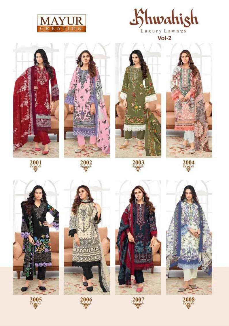 MAYUR CREATION KHWAHISH VOL 2 LAWN COTTON DIGITAL PRINT SALWAR SUIT