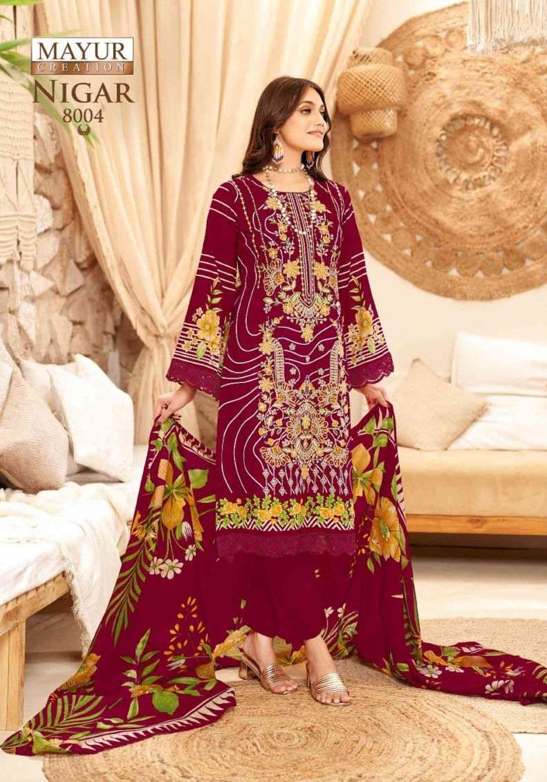 MAYUR CREATION NIGAR VOL 8 COTTON DGITAL KARACHI STYLE PRINT SALWAR SUIT