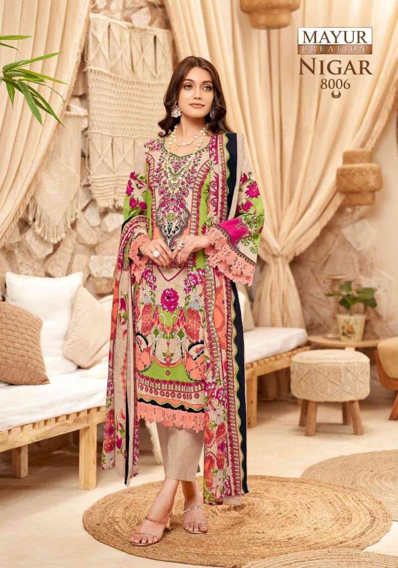 MAYUR CREATION NIGAR VOL 8 COTTON DGITAL KARACHI STYLE PRINT SALWAR SUIT