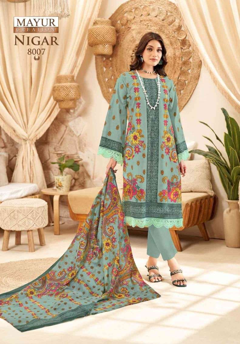 MAYUR CREATION NIGAR VOL 8 COTTON DGITAL KARACHI STYLE PRINT SALWAR SUIT