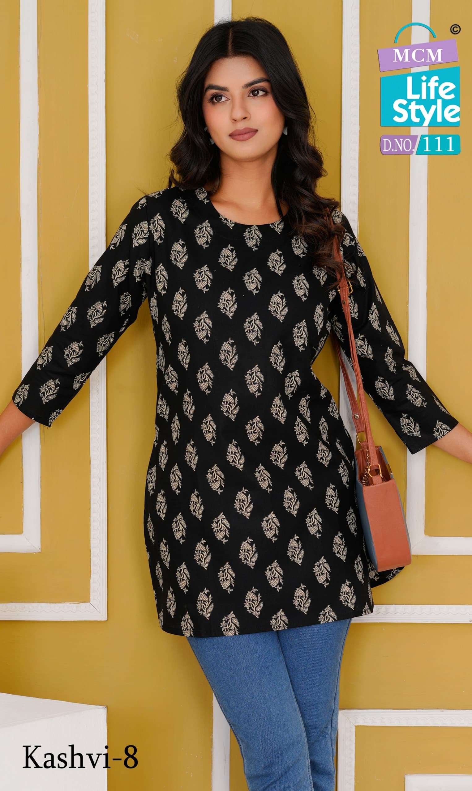 MCM LIFESTYLE KASHVI VOL 8 COTTON PRINT FANCY SHORT TOP
