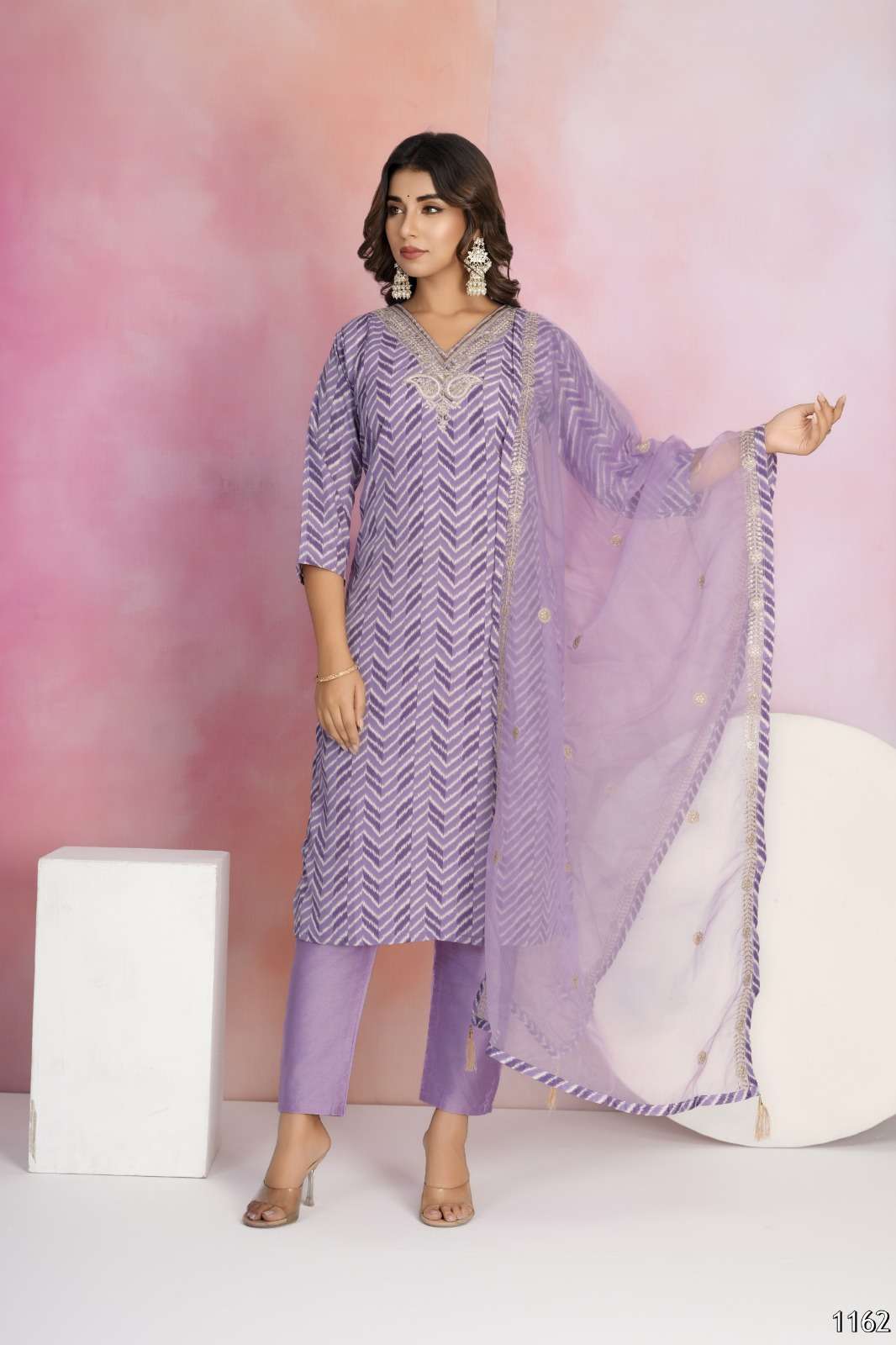 MF TANISHA VOL 22 VISCOSE CHANDERI SILK FANCY LADIES KURTI COMBO SET