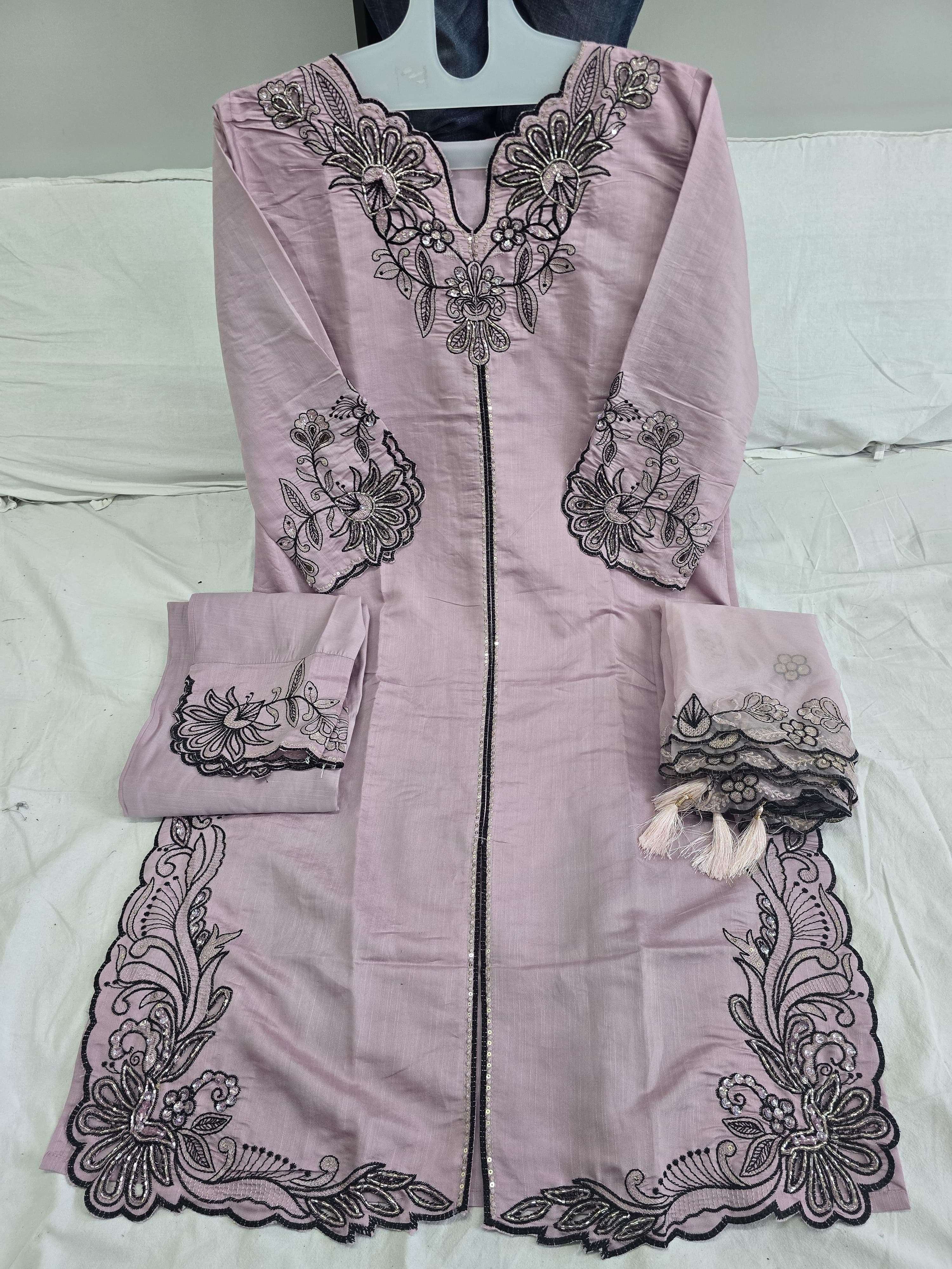  MUSHK CW 1005 SILK JACQUARD FANCY DESIGNER WORK SUIT