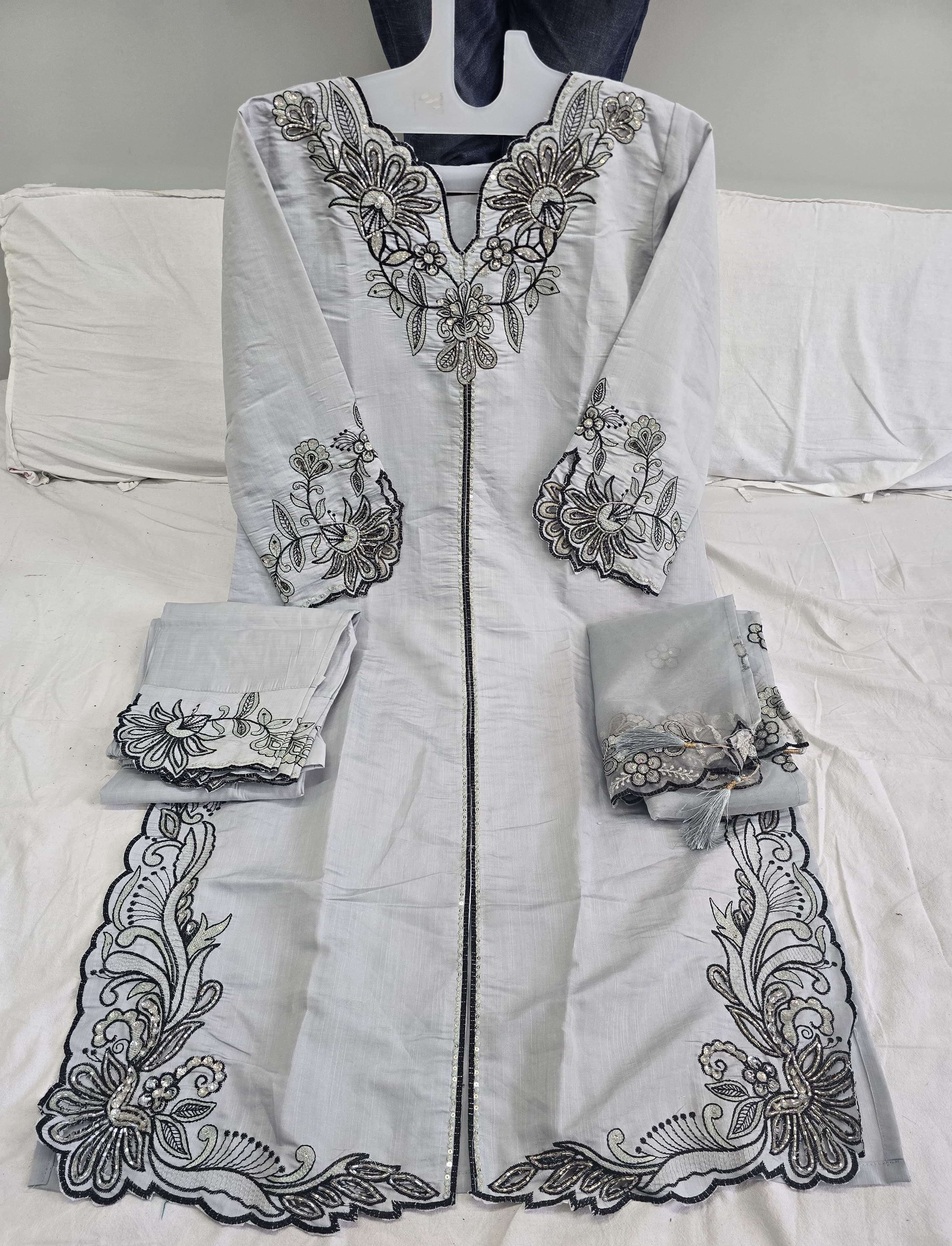  MUSHK CW 1005 SILK JACQUARD FANCY DESIGNER WORK SUIT