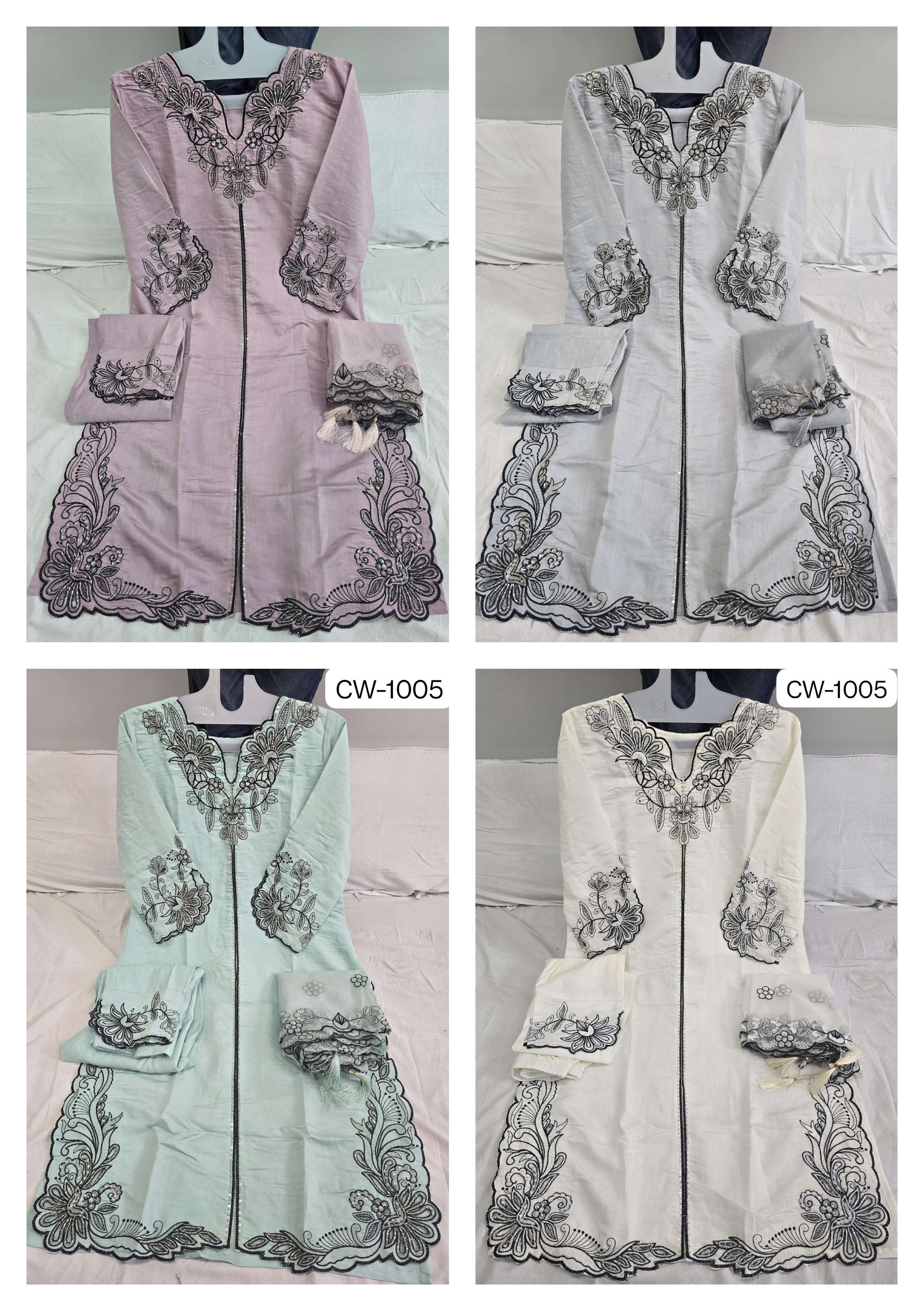  MUSHK CW 1005 SILK JACQUARD FANCY DESIGNER WORK SUIT