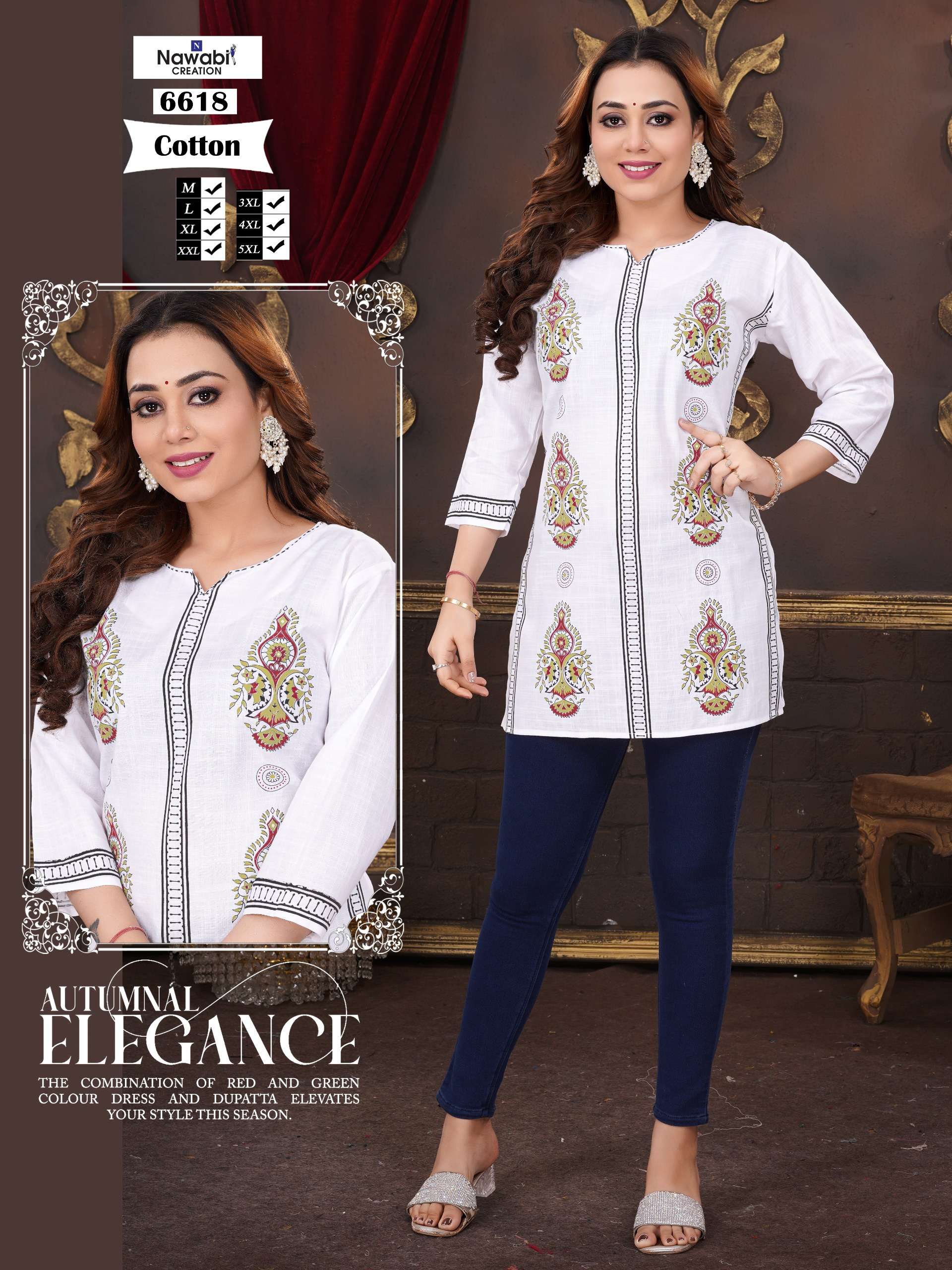 NAWAB CREATION SHORT TOP COLLECTION 