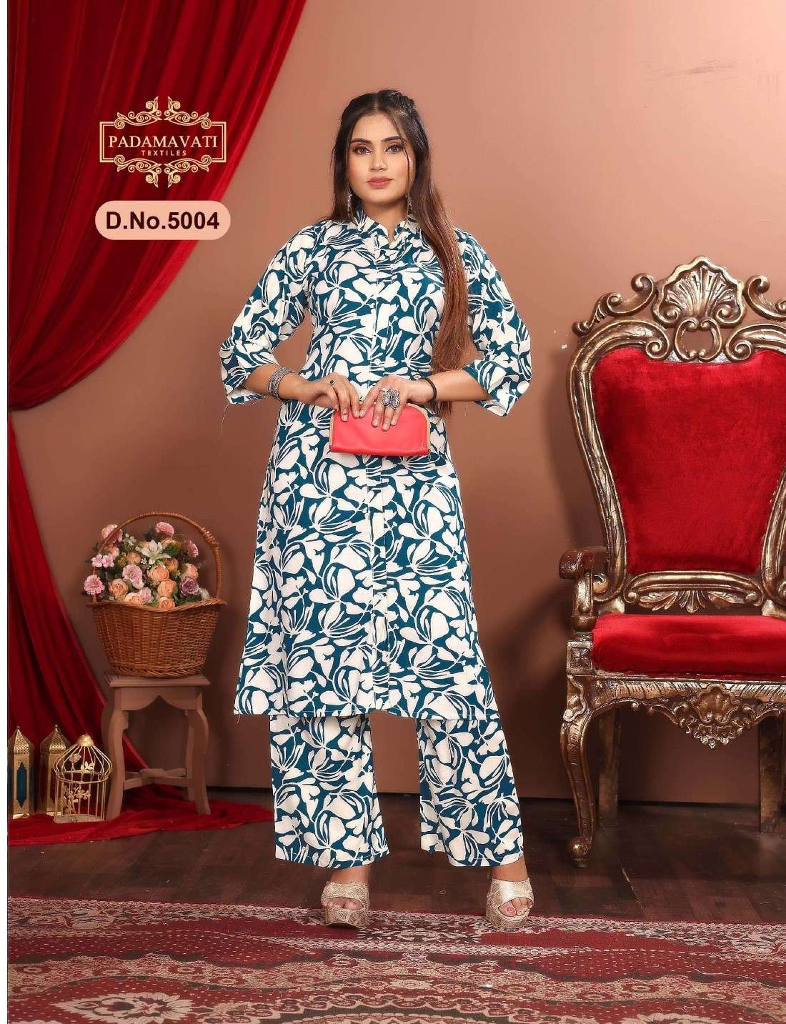 PADMAVATI TEXTILES DULHARI VOL 5 RAYON PRINT KURTI WITH BOTTOM PAIR