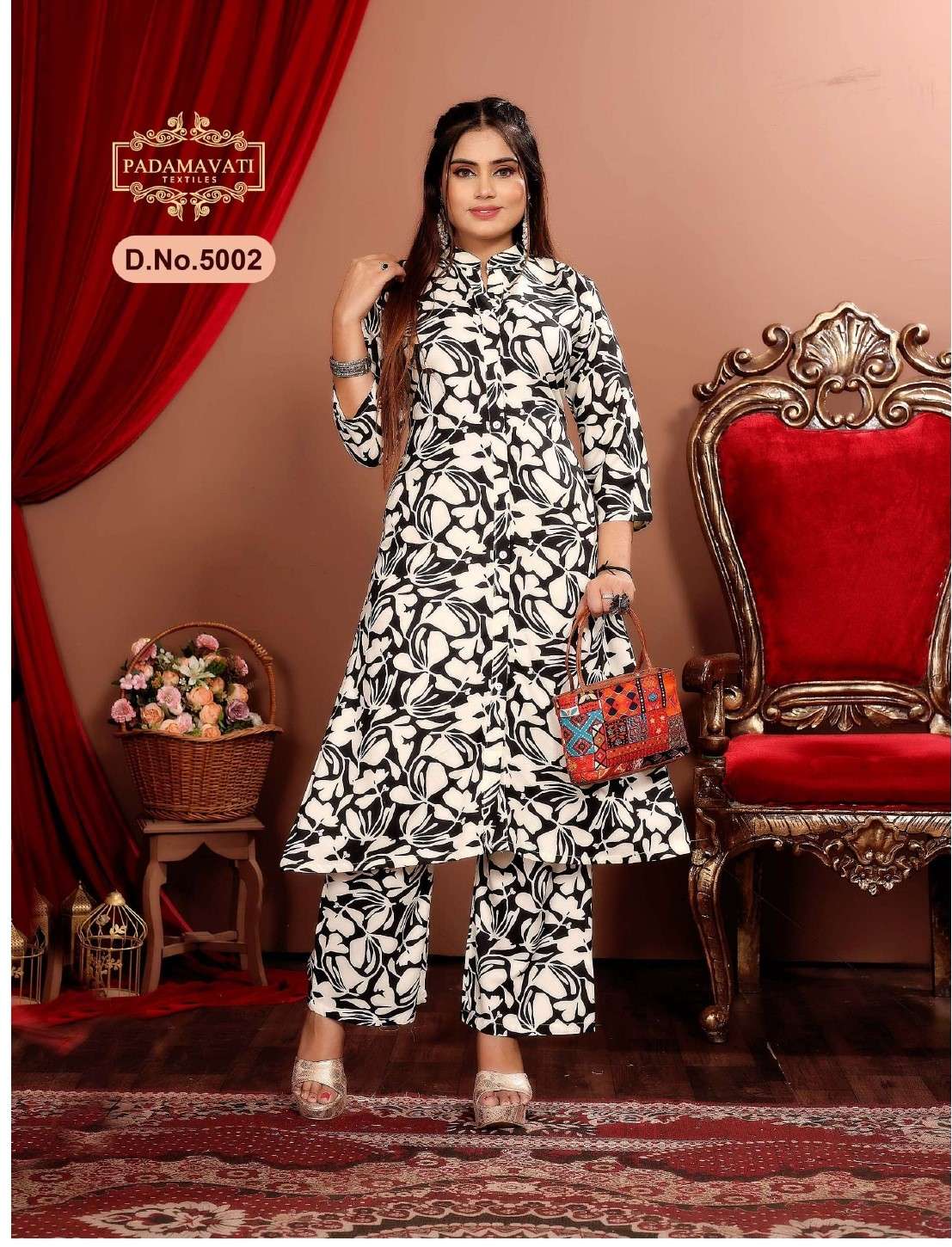 PADMAVATI TEXTILES DULHARI VOL 5 RAYON PRINT KURTI WITH BOTTOM PAIR