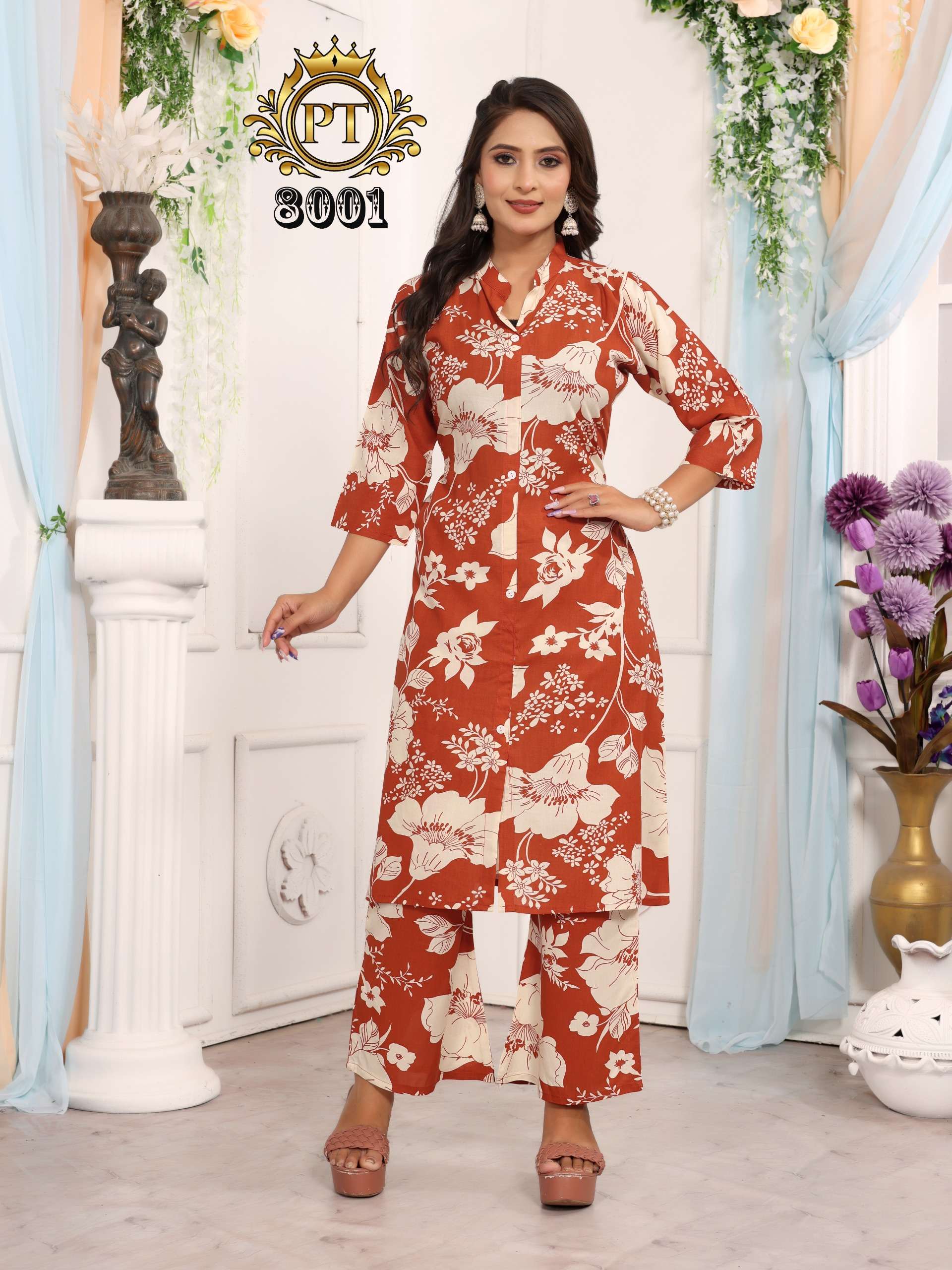 PADMAVATI TEXTILES DULHARI VOL 7 RAYON PRINT FANCY KURTI WITH BOTTOM SET